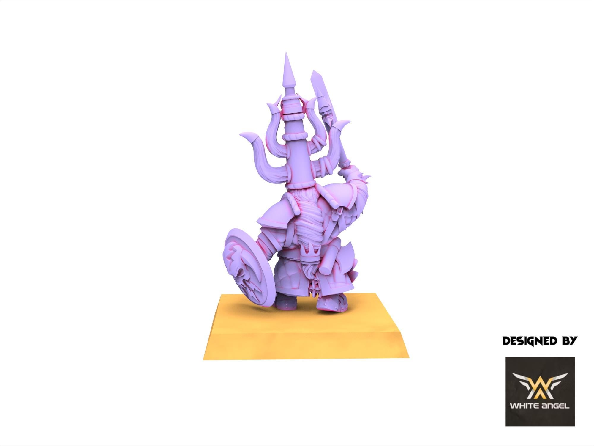 Infernal Dwarves -Infernal King - usable for Oldhammer, Fantasy battles, 9th age