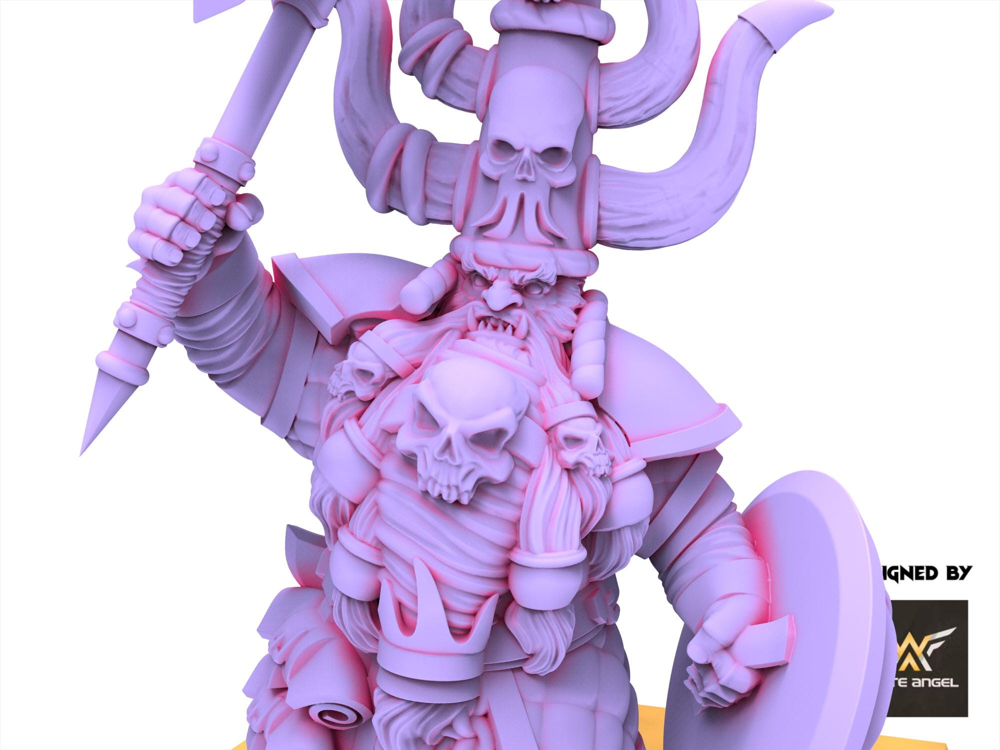 Infernal Dwarves -Infernal King - usable for Oldhammer, Fantasy battles, 9th age