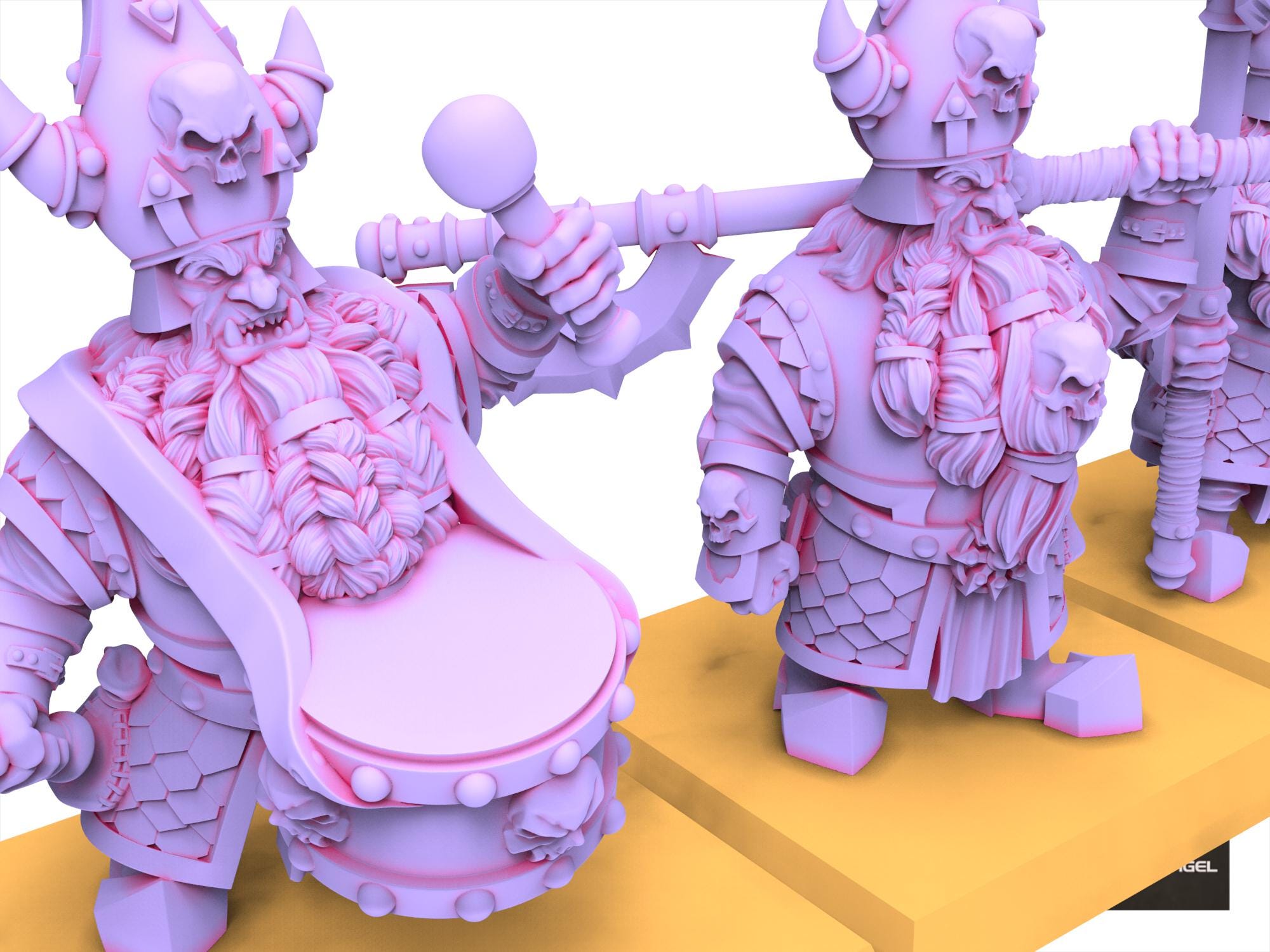 Infernal Dwarves - Infernal Lance - usable for Oldhammer, Fantasy battles, 9th age