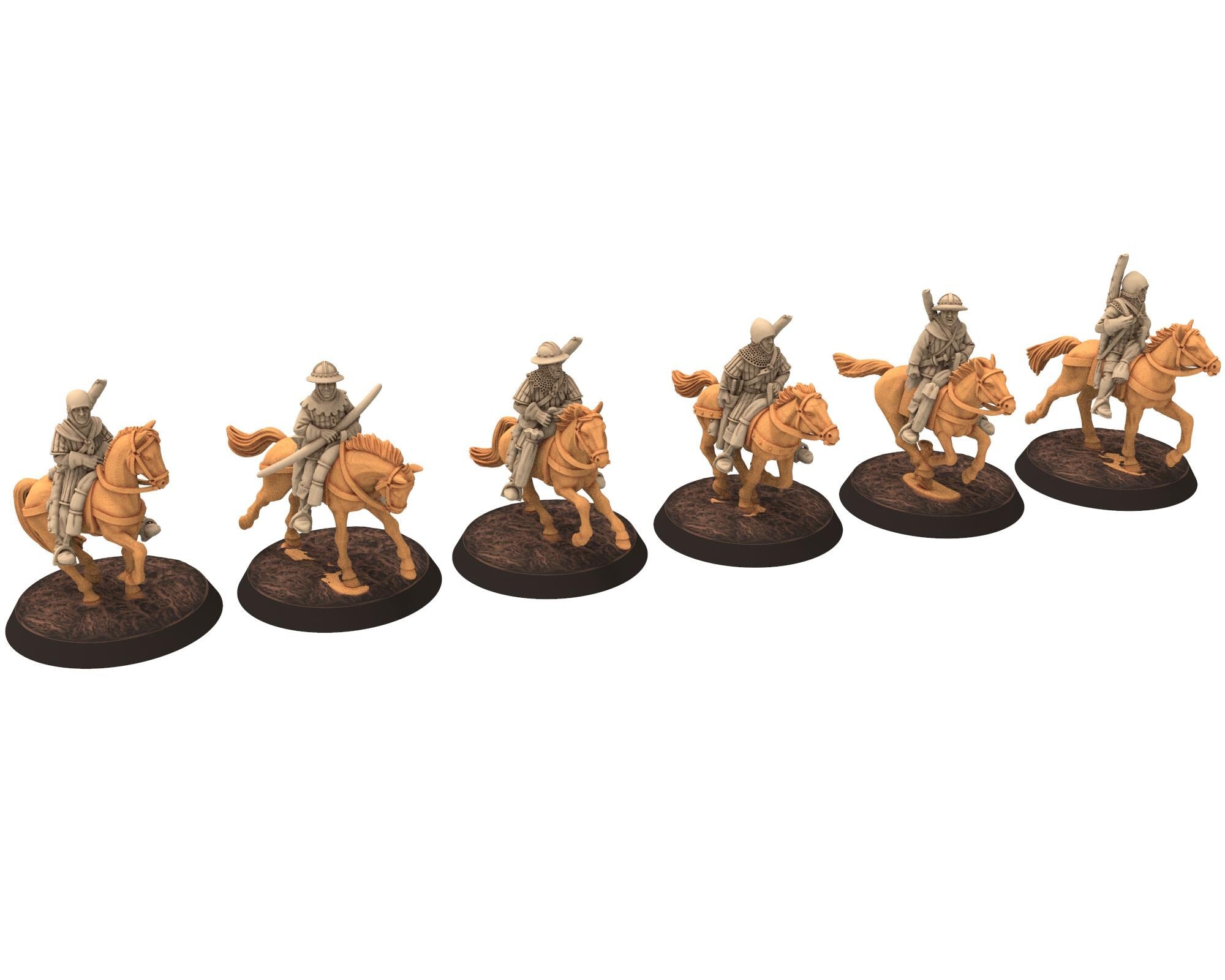 Medieval - Mounted Bowmen, 11 to 15th century Generic Medieval soldiers , 28mm Historical Wargame, Saga... Medbury miniatures