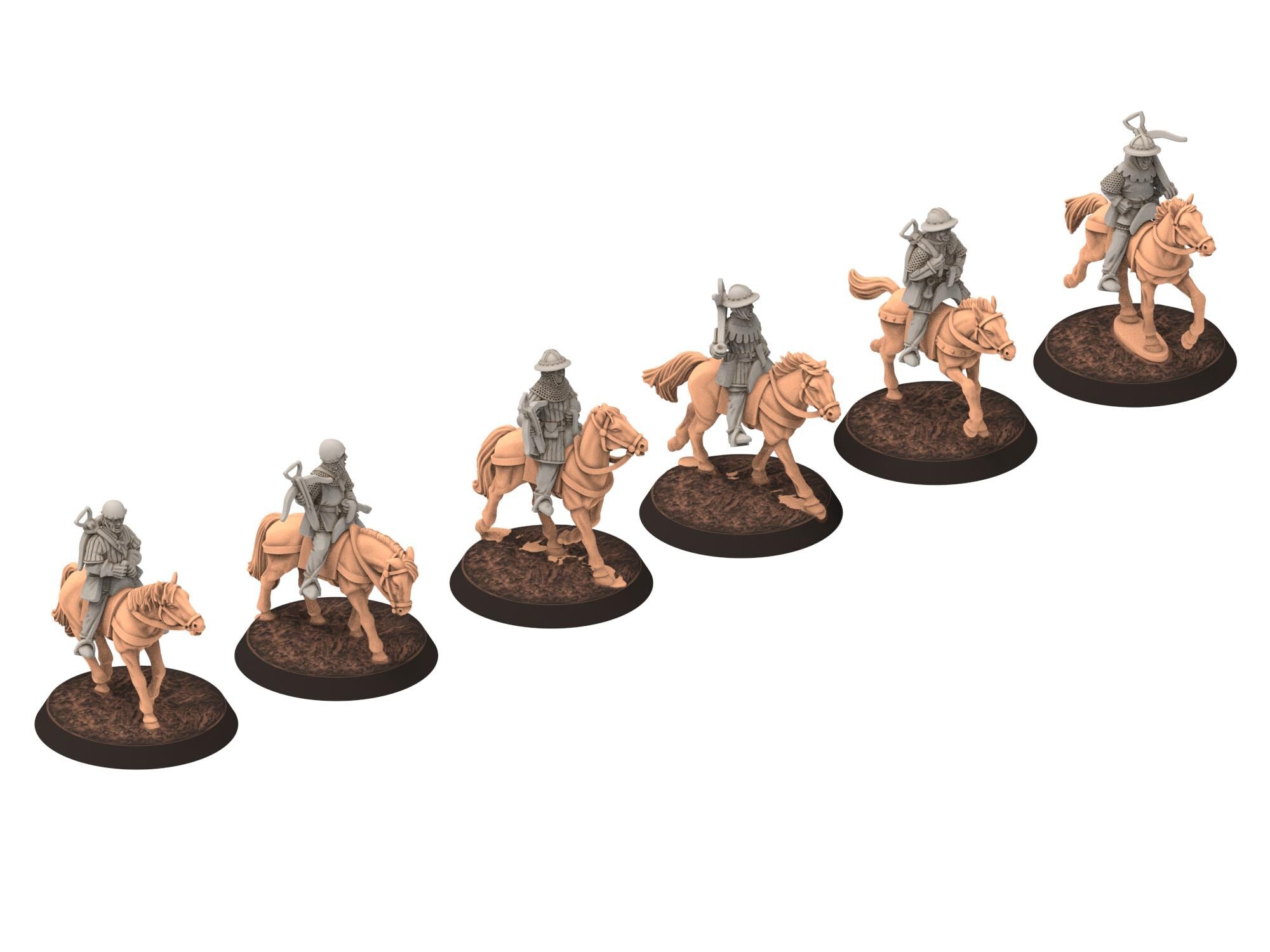 Medieval - Mounted Crossbowmen, 11 to 15th century Generic mercenary Medieval soldier, 28mm Historical Wargame, Saga... Medbury miniatures