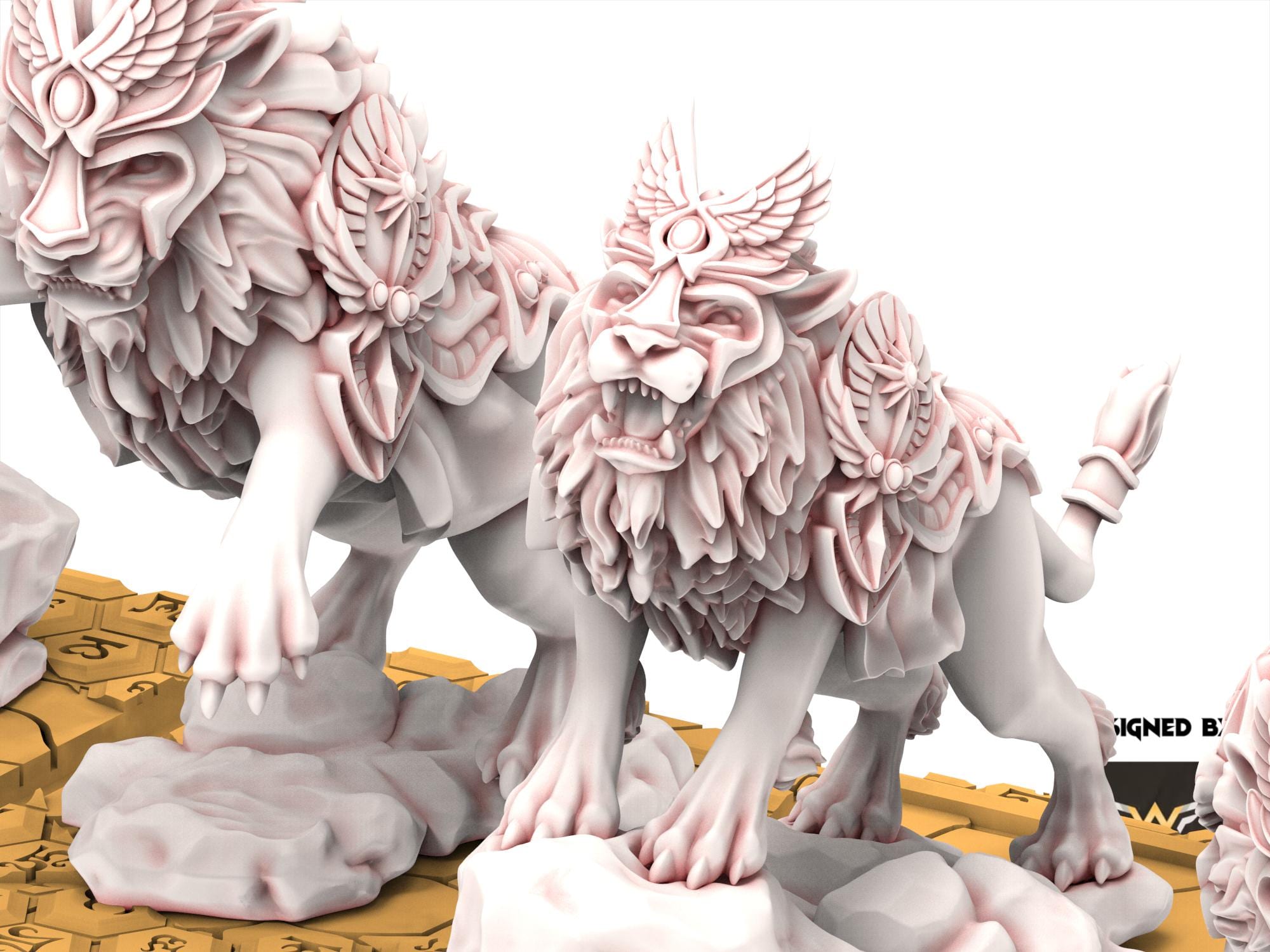 Hight Elves - Attack Lion, usable for 9th Age, Fantasy Battle, Oldhammer, King of war