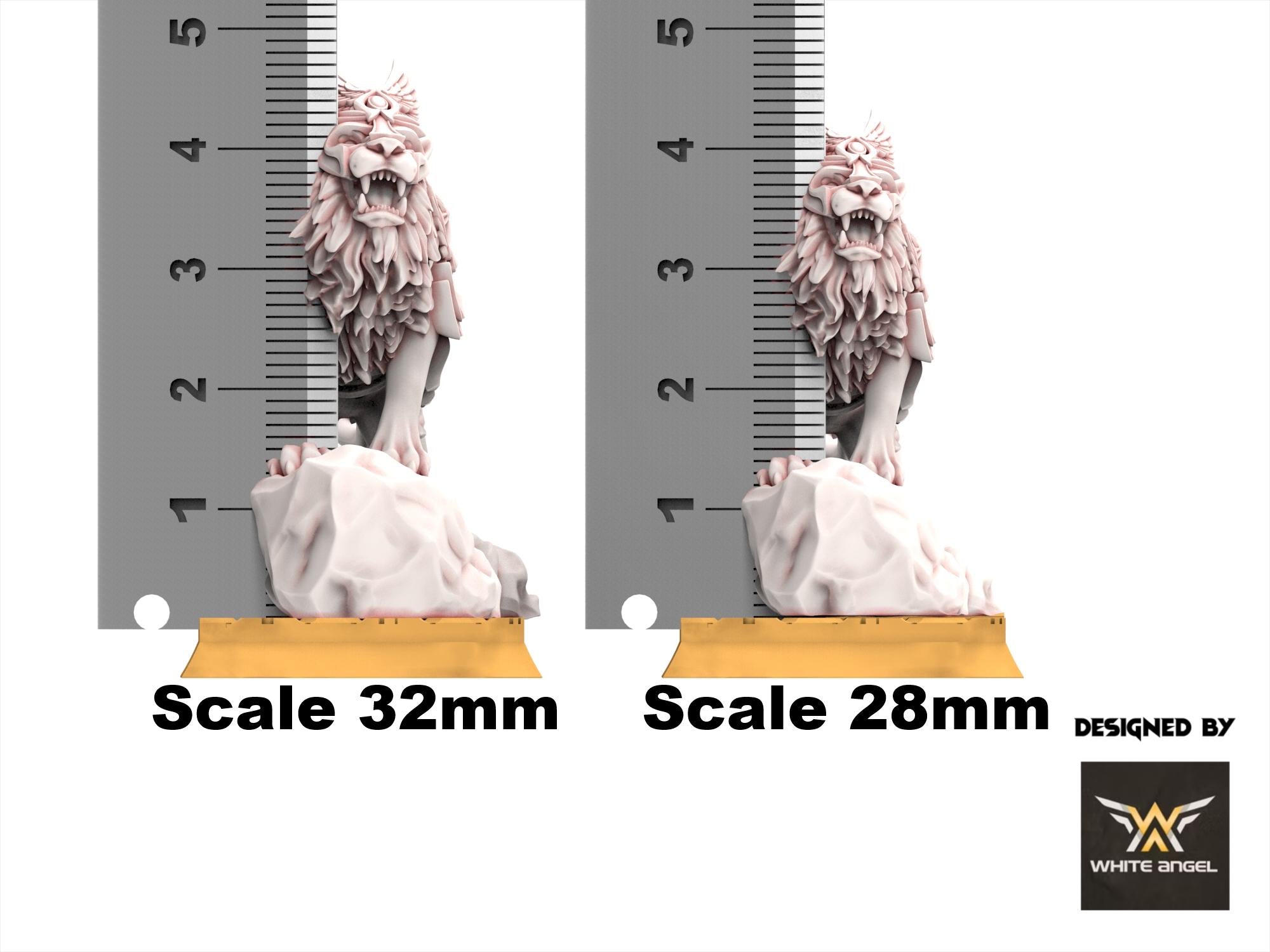 Hight Elves - Attack Lion, usable for 9th Age, Fantasy Battle, Oldhammer, King of war