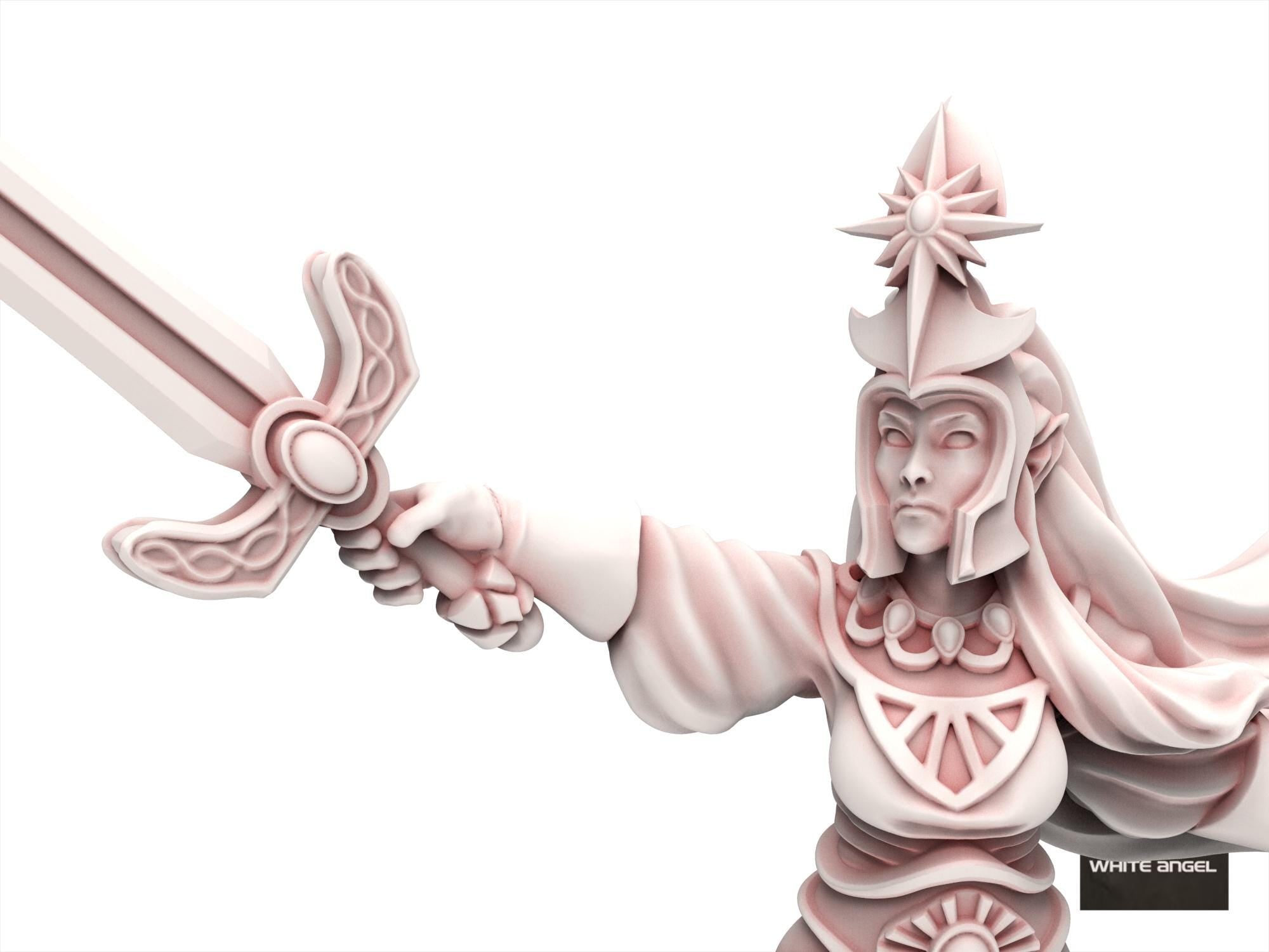 Hight Elves -High Priestess, usable for 9th Age, Fantasy Battle, Oldhammer, King of war
