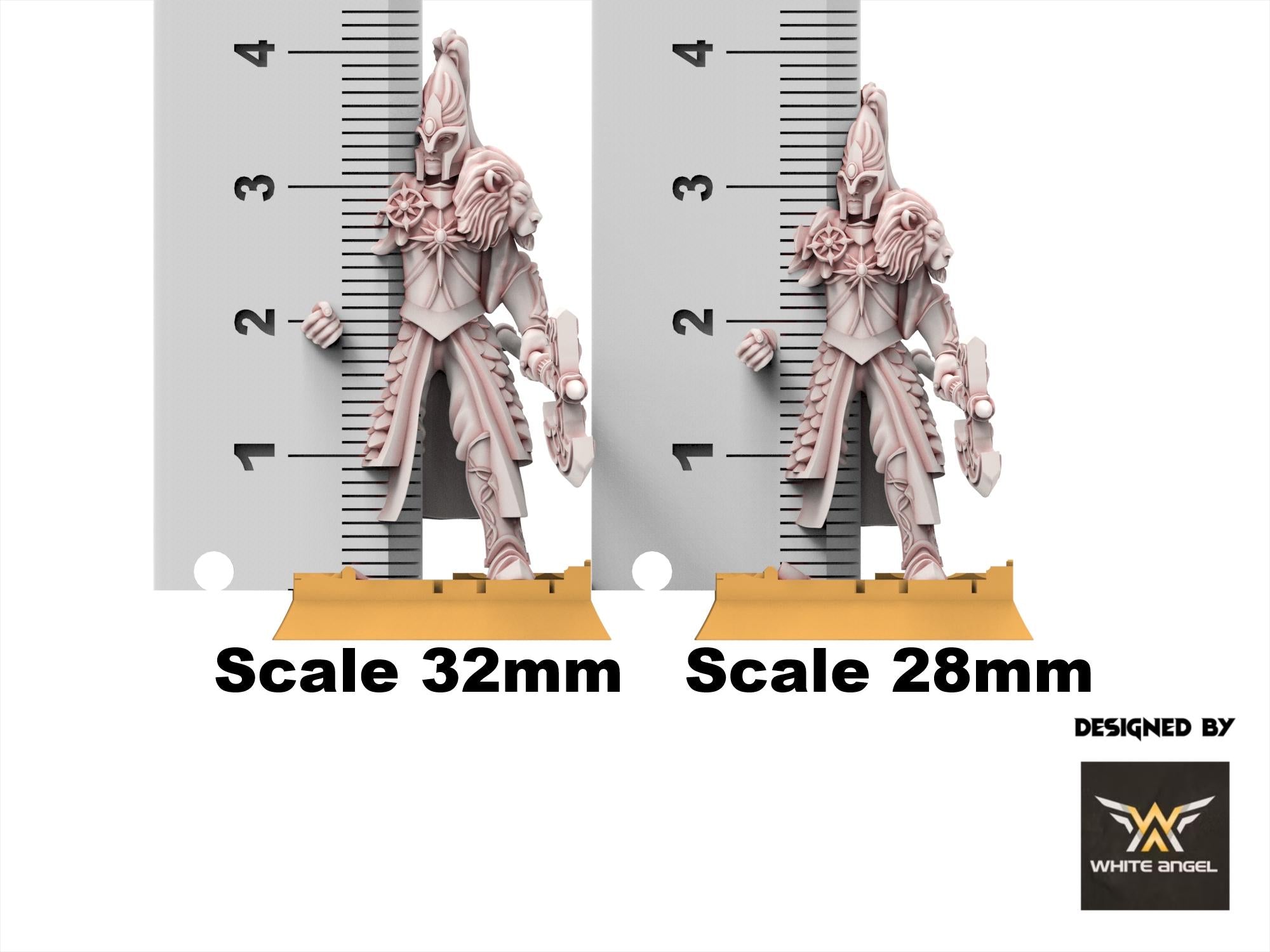 Hight Elves - Imperial lion Warriors, usable for 9th Age, Fantasy Battle, Oldhammer, King of war