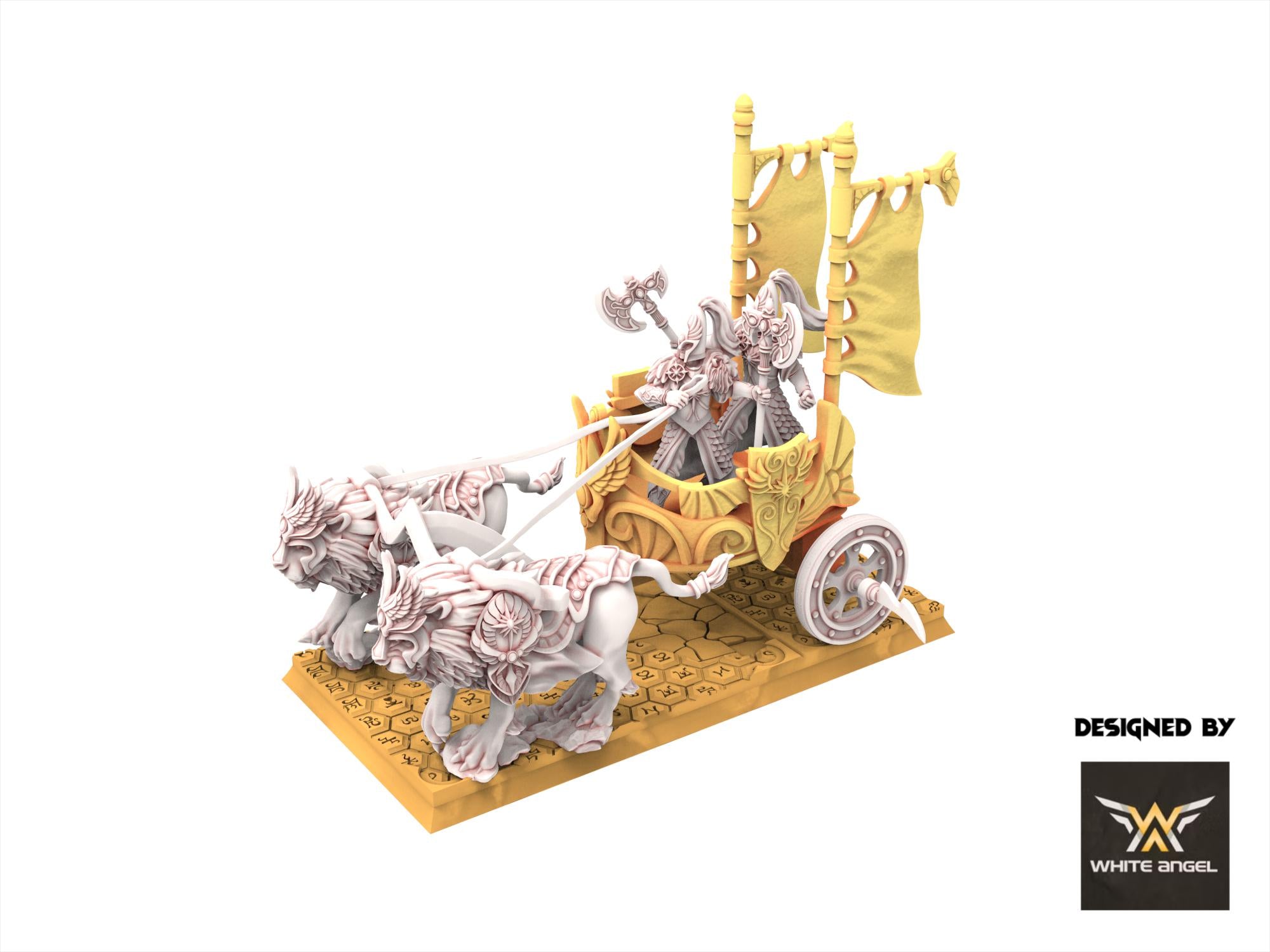 Hight Elves -Chariot of Lions, usable for 9th Age, Fantasy Battle, Oldhammer, King of war