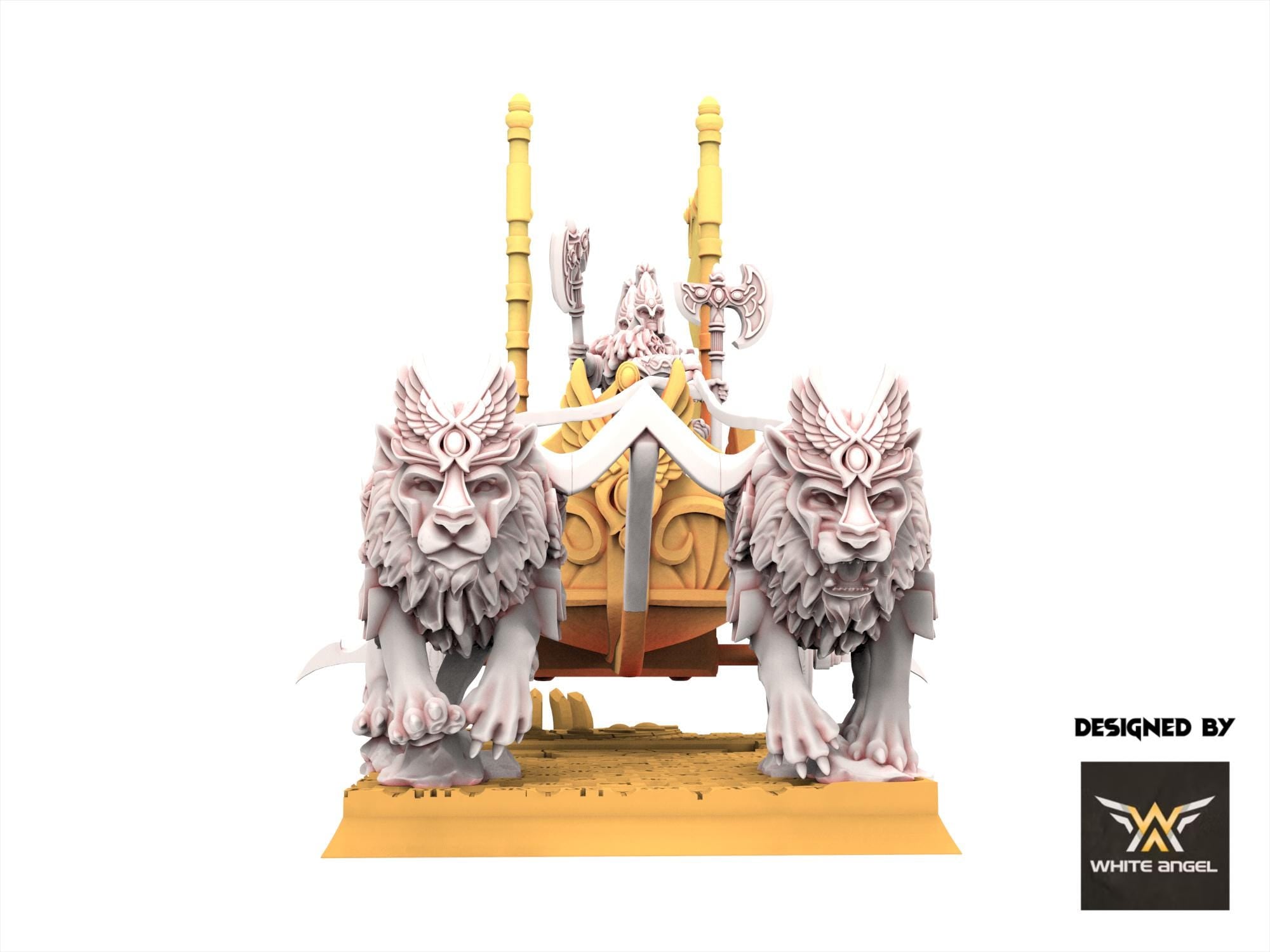 Hight Elves -Chariot of Lions, usable for 9th Age, Fantasy Battle, Oldhammer, King of war