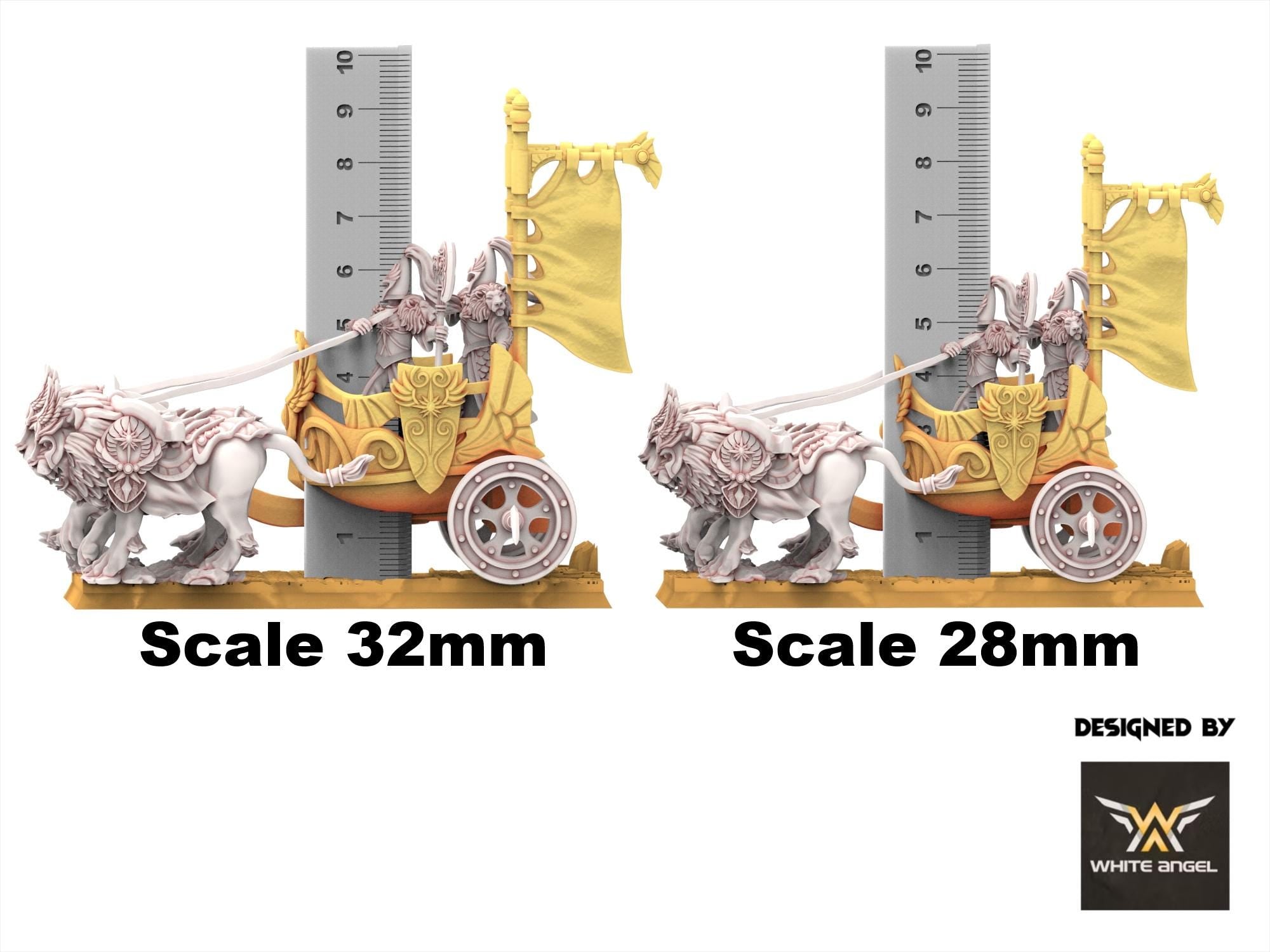 Hight Elves -Chariot of Lions, usable for 9th Age, Fantasy Battle, Oldhammer, King of war