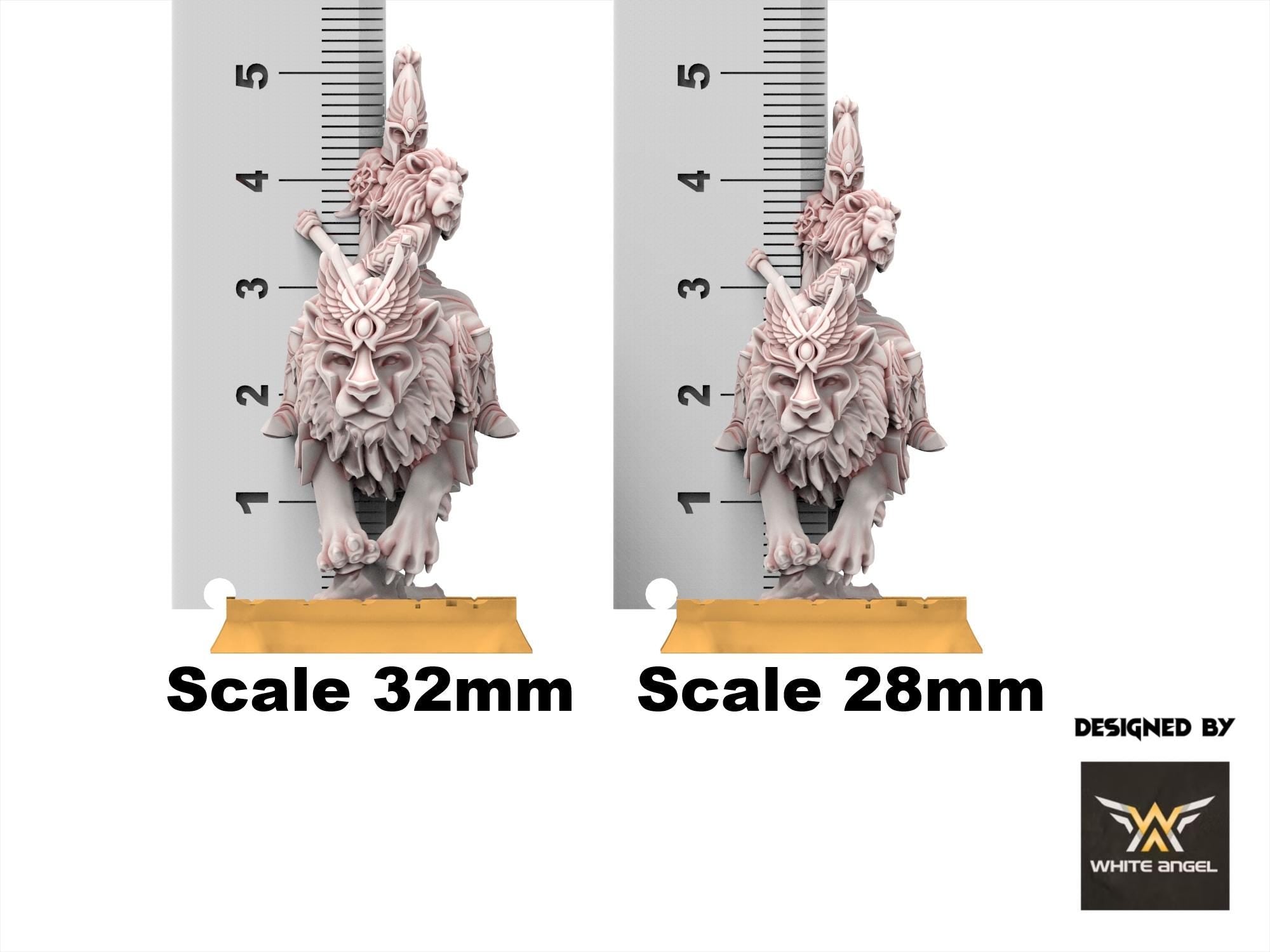 Hight Elves - Elite Lion, usable for 9th Age, Fantasy Battle, Oldhammer, King of war