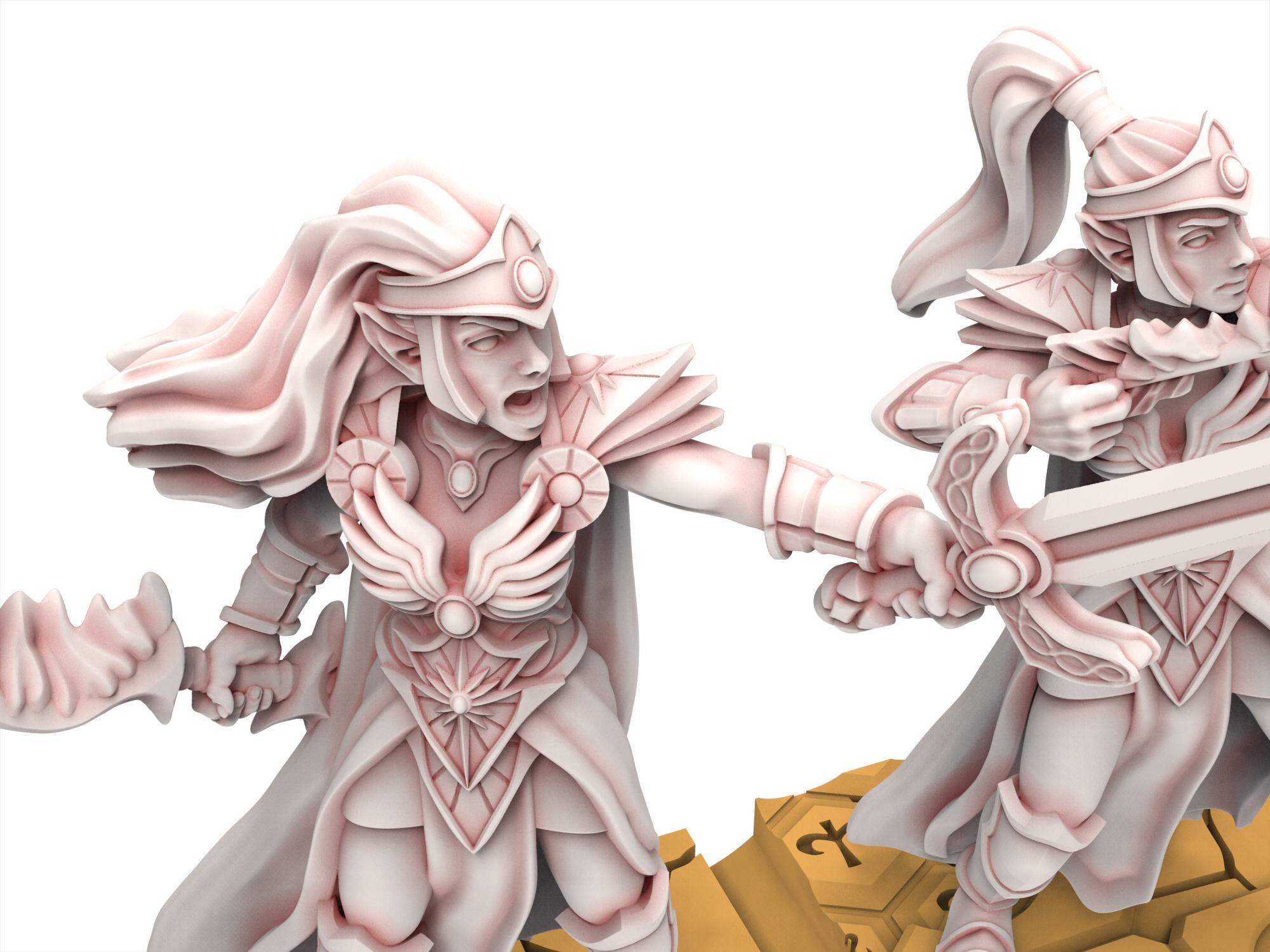 Hight Elves -Sister of High Kingdom, usable for 9th Age, Fantasy Battle, Oldhammer, King of war