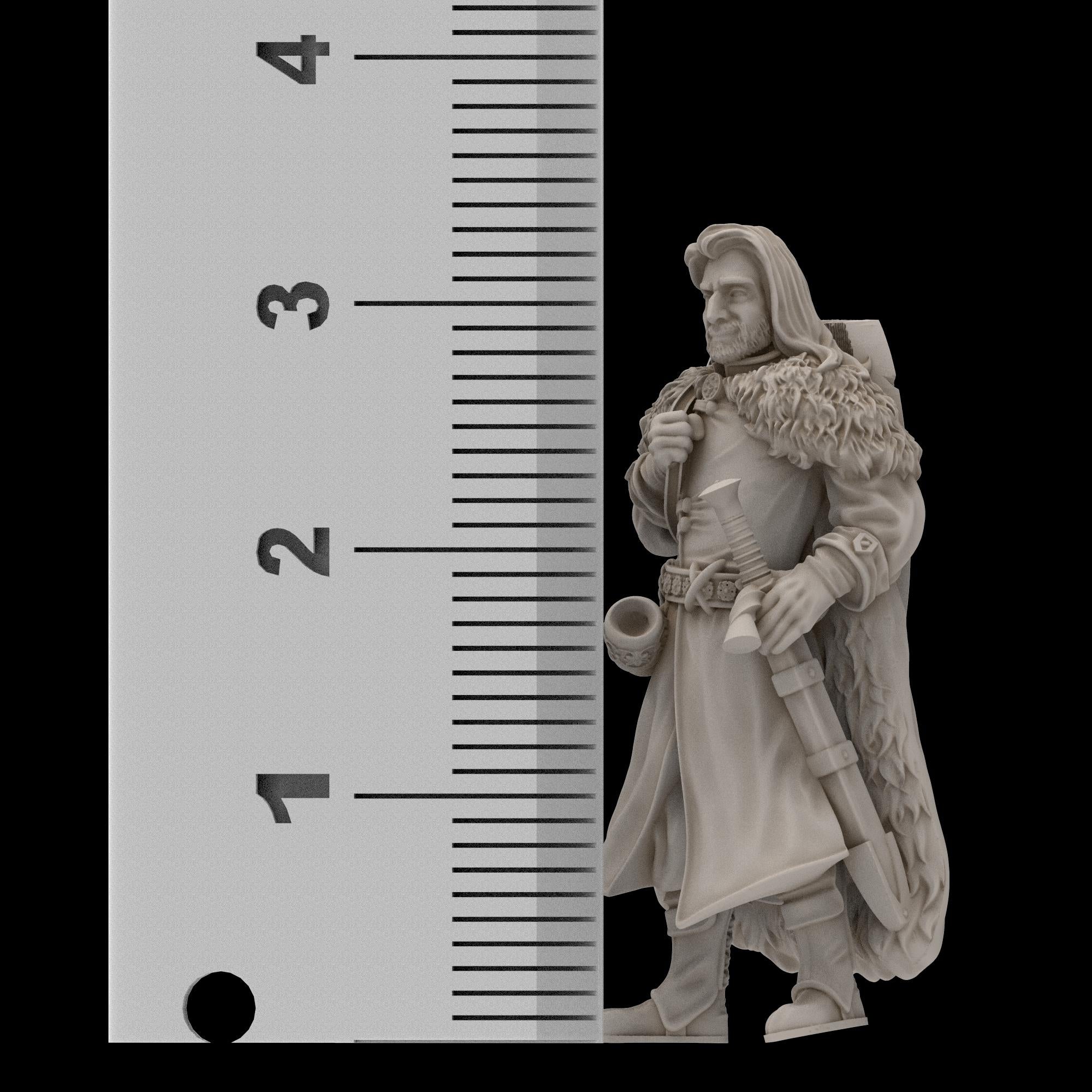 Mayar - Fellowship-Inspired Fantasy Hero at rest Set – 3D Printable Proxy Miniatures