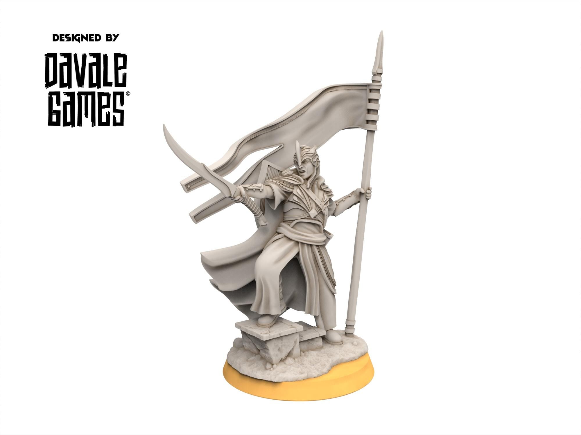 Rivandall - Banner of Galanthir on foot