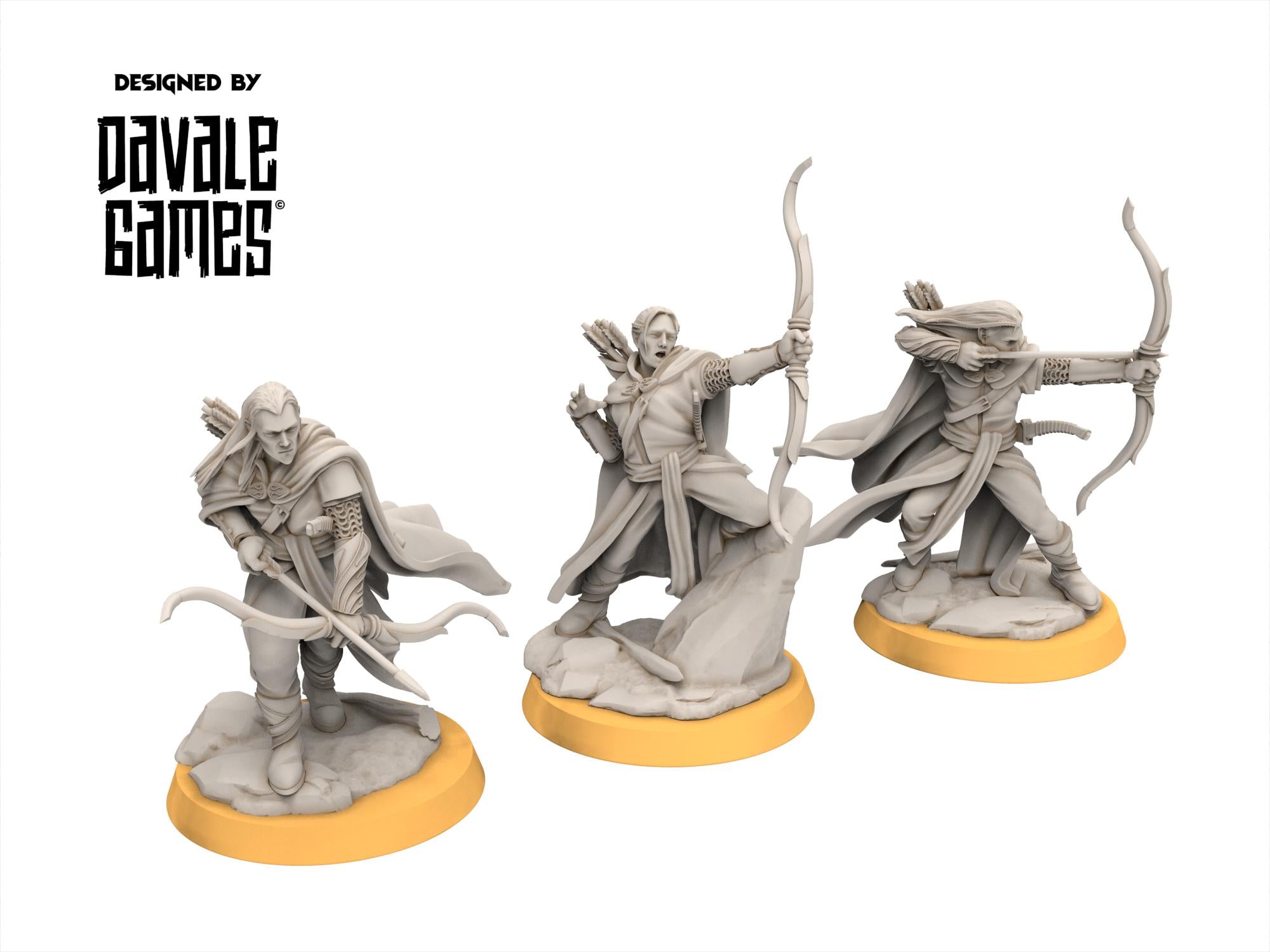 Rivandall - Galanthir Elves_ Forest Guardians with bow