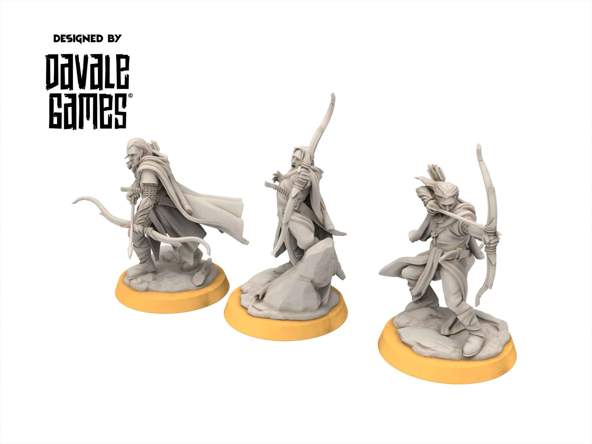 Rivandall - Galanthir Elves_ Forest Guardians with bow