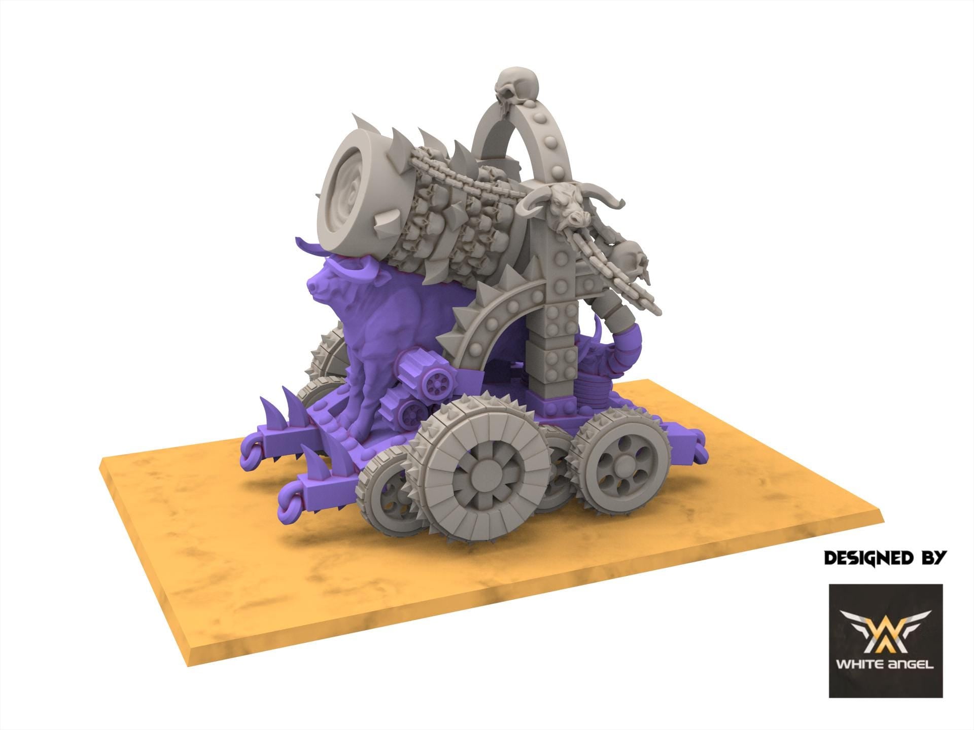 Infernal Dwarves - Infernal Destructor Cannon usable for Oldhammer, Fantasy battles, 9th age