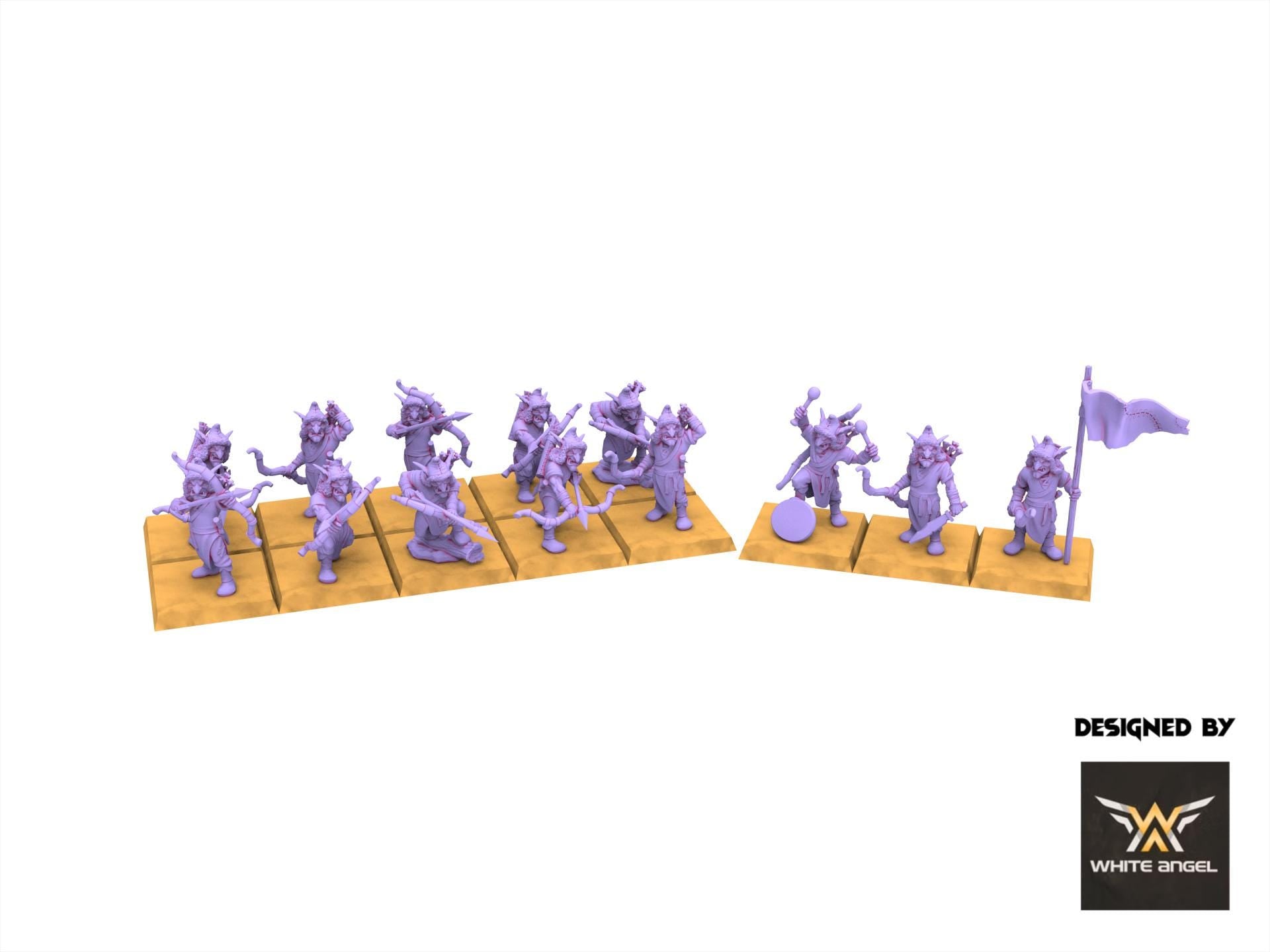 Infernal Dwarves - infernal Goblin Arrow - usable for Oldhammer, Fantasy battles, 9th age