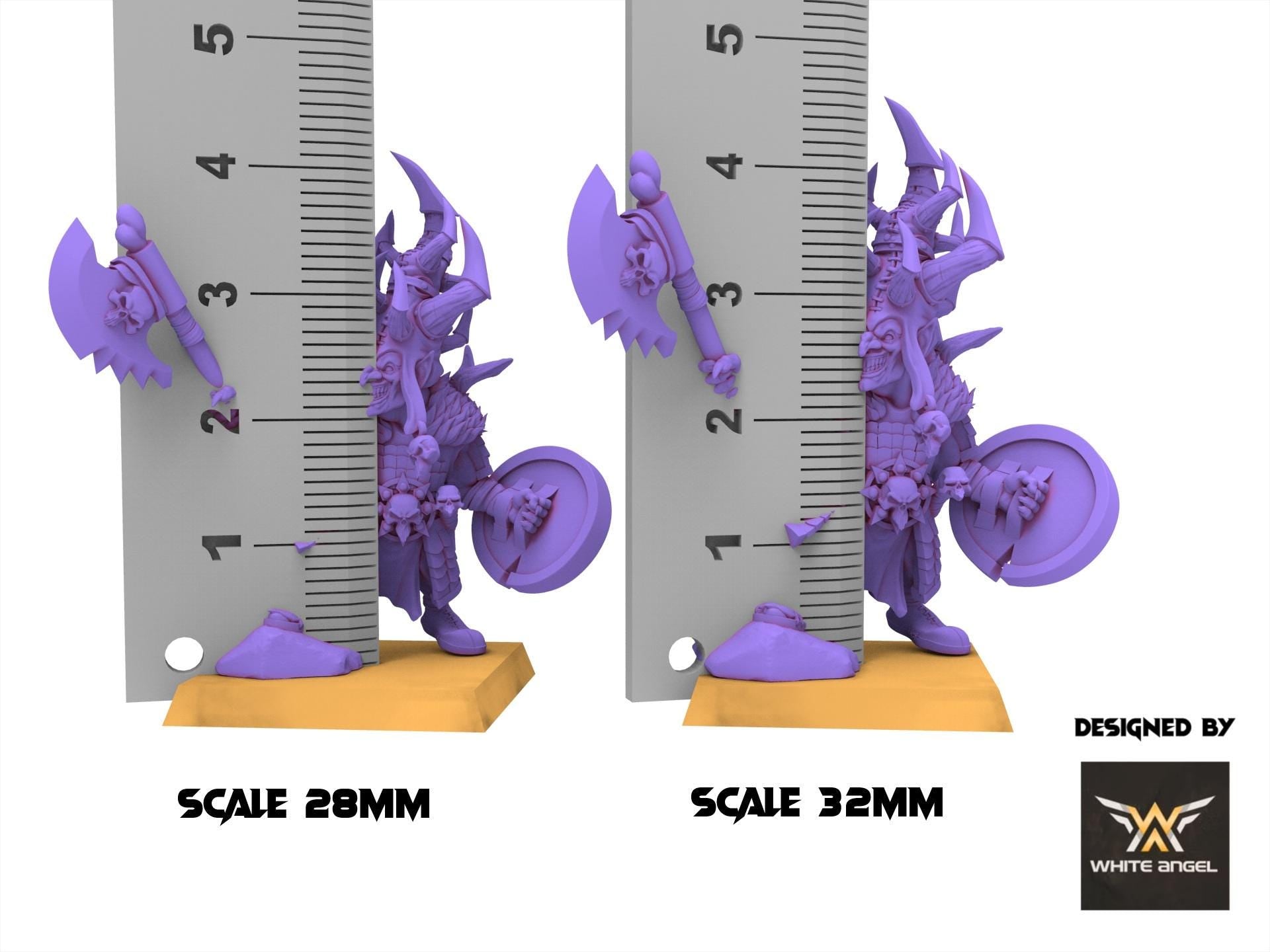 Infernal Dwarves - Goblin Commander - usable for Oldhammer, Fantasy battles, 9th age
