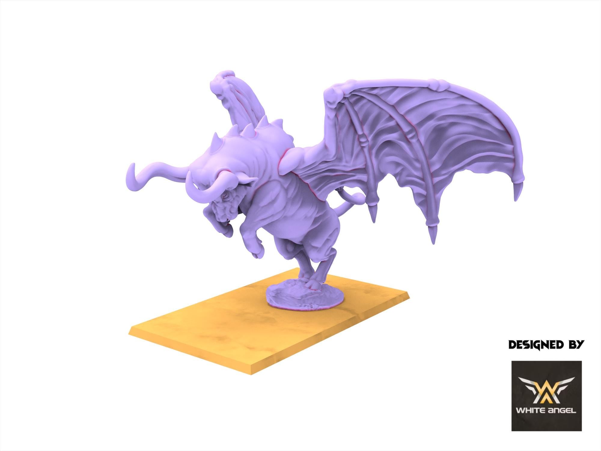 Infernal Dwarves - Infernal Bull - usable for Oldhammer, Fantasy battles, 9th age