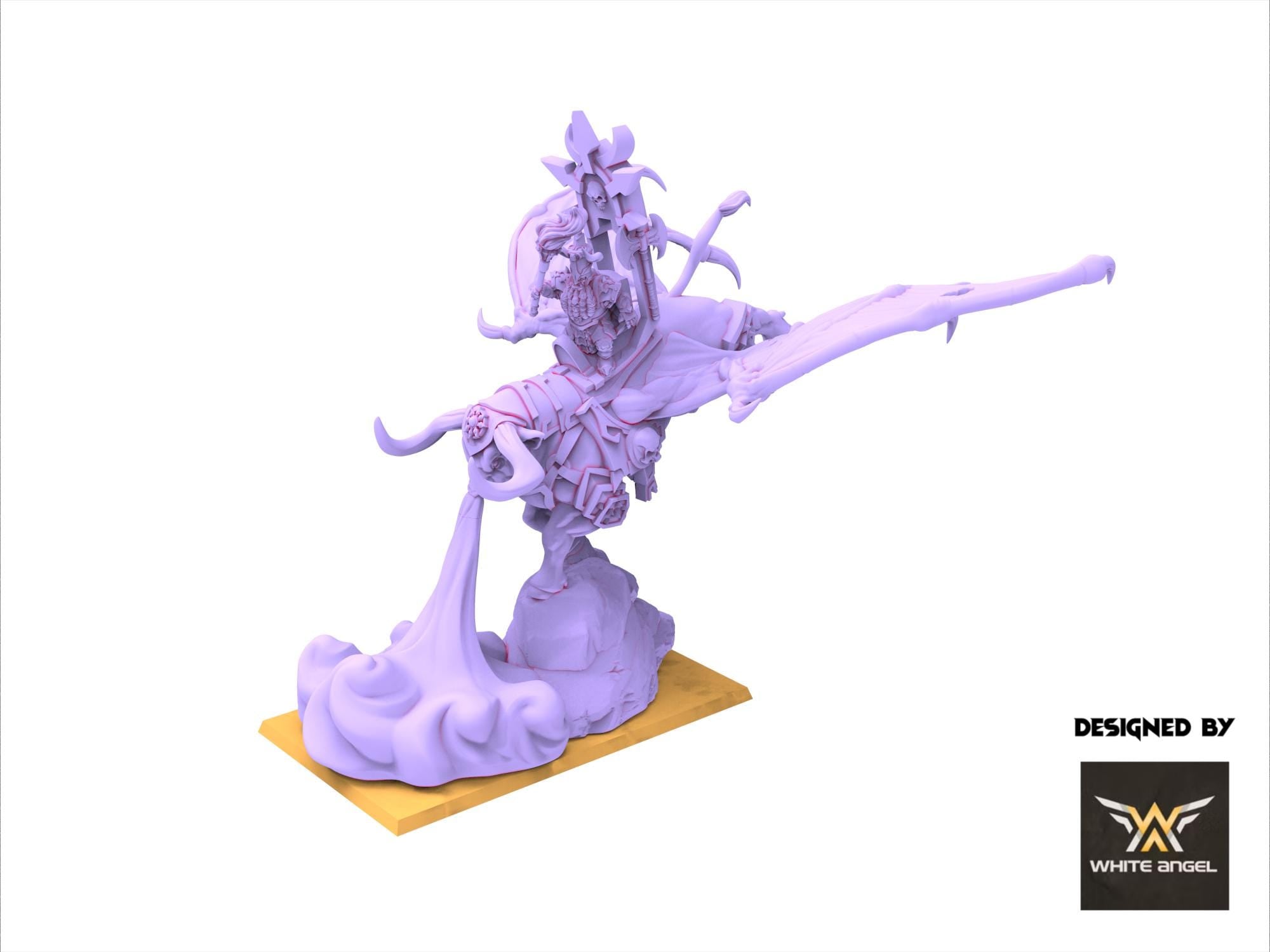 Infernal Dwarves - Infernal Commander Bull - usable for Oldhammer, Fantasy battles, 9th age