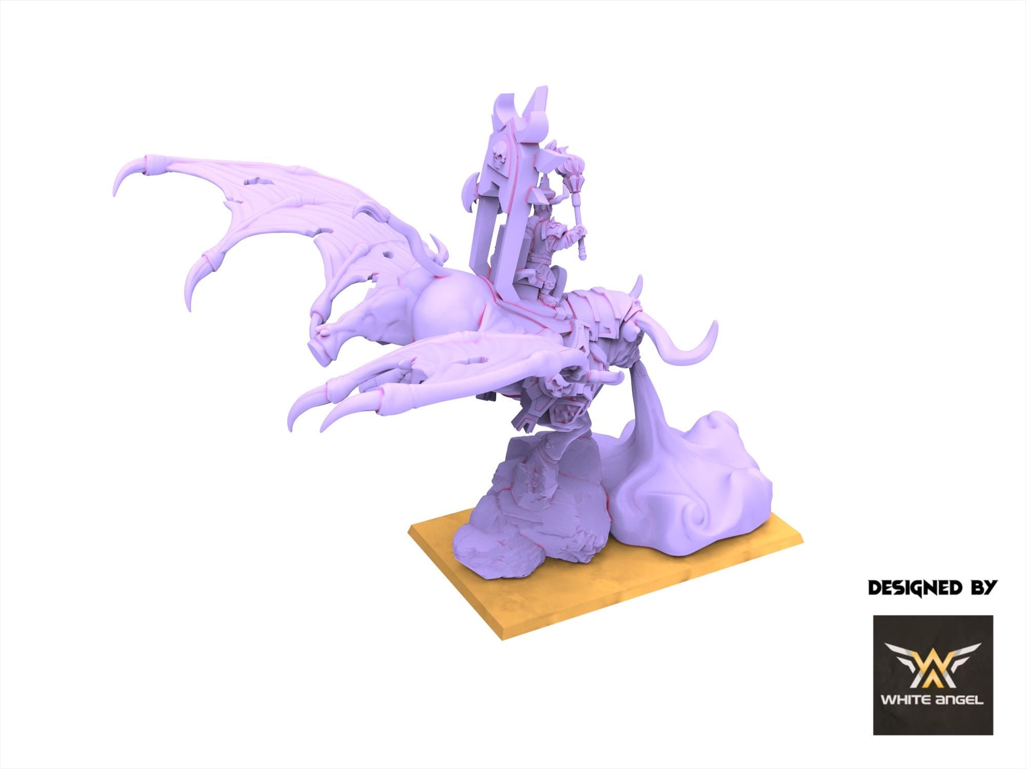 Infernal Dwarves - Infernal Commander Bull - usable for Oldhammer, Fantasy battles, 9th age