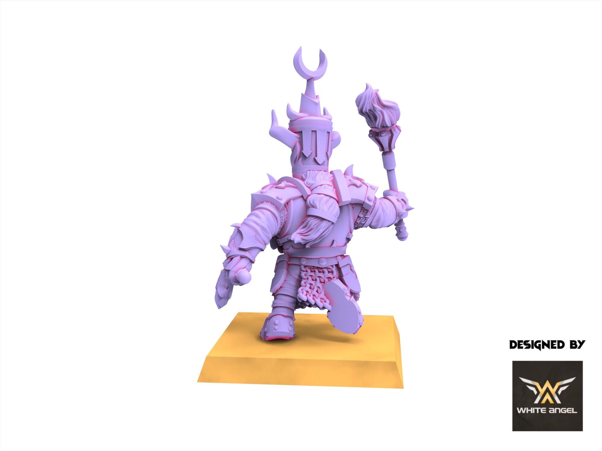 Infernal Dwarves -Infernal Commander - usable for Oldhammer, Fantasy battles, 9th age