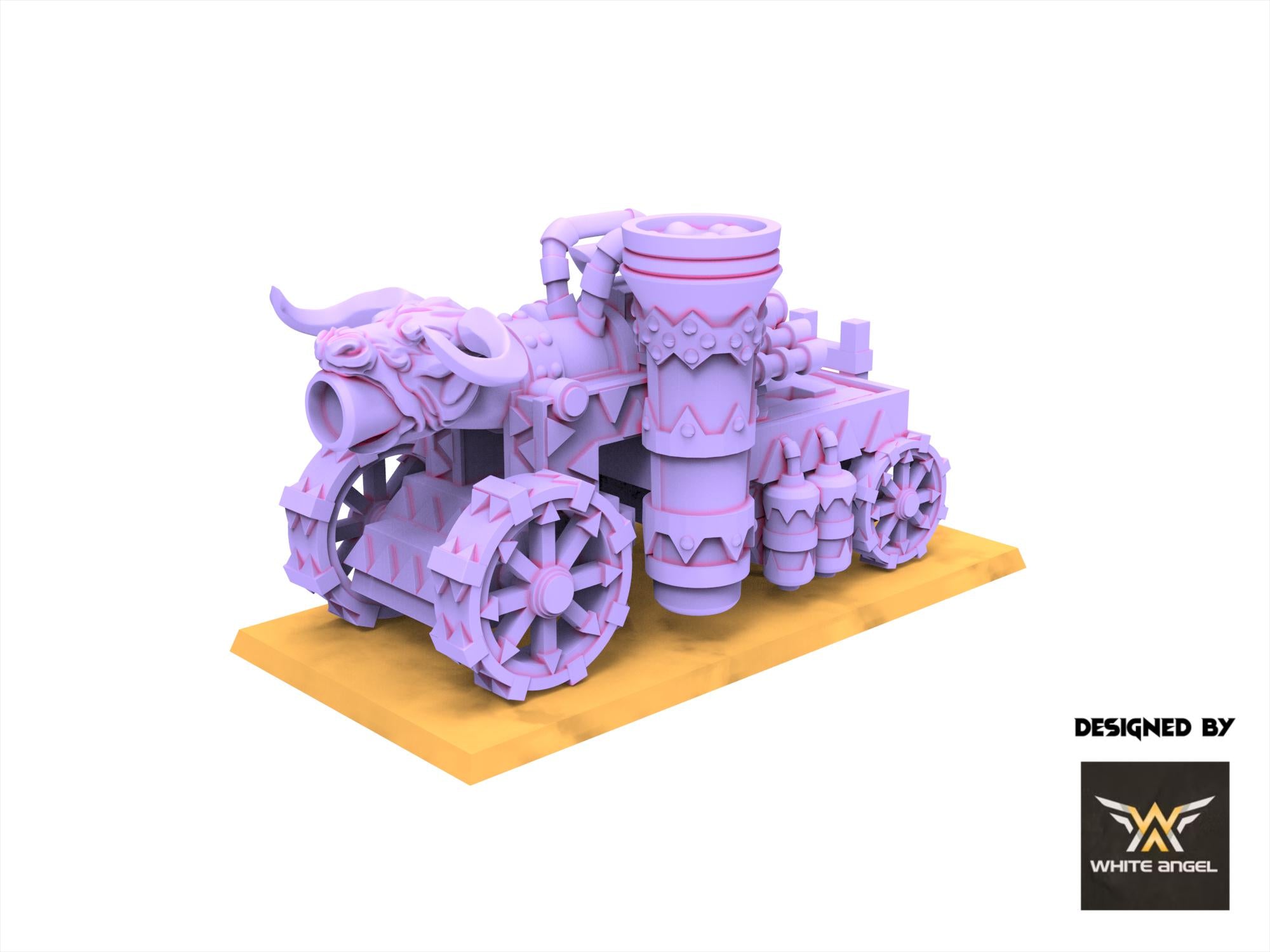 Infernal Dwarves - Infernal Destructor Cannon usable for Oldhammer, Fantasy battles, 9th age