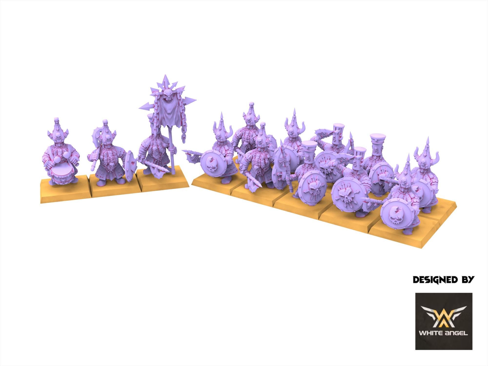 Infernal Dwarves - Infernal guard - usable for Oldhammer, Fantasy battles, 9th age