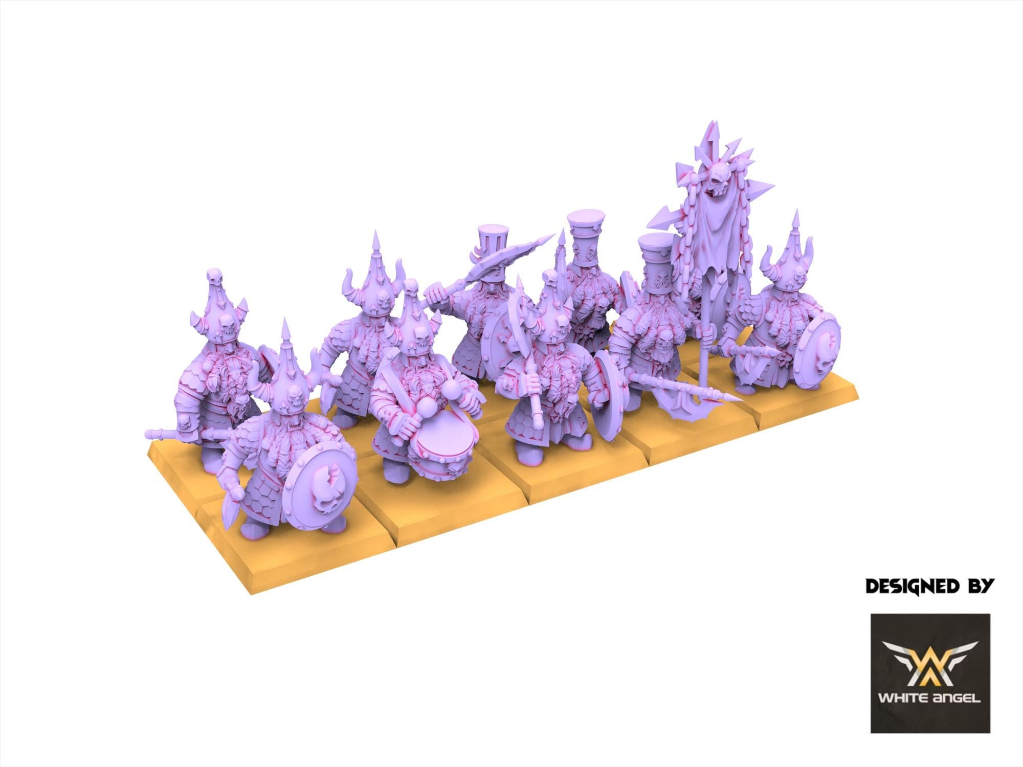 Infernal Dwarves - Infernal guard - usable for Oldhammer, Fantasy battles, 9th age