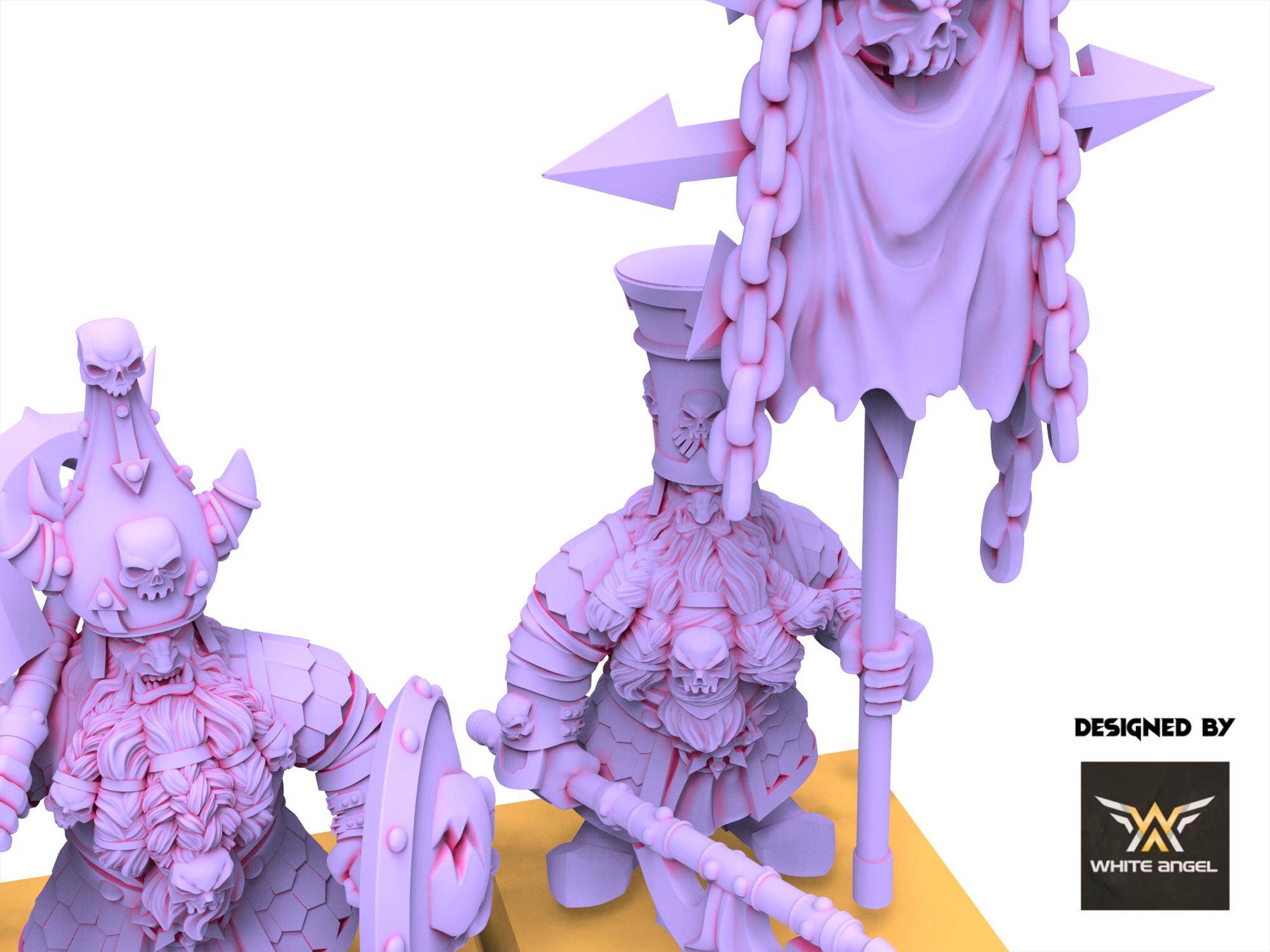 Infernal Dwarves - Infernal guard - usable for Oldhammer, Fantasy battles, 9th age