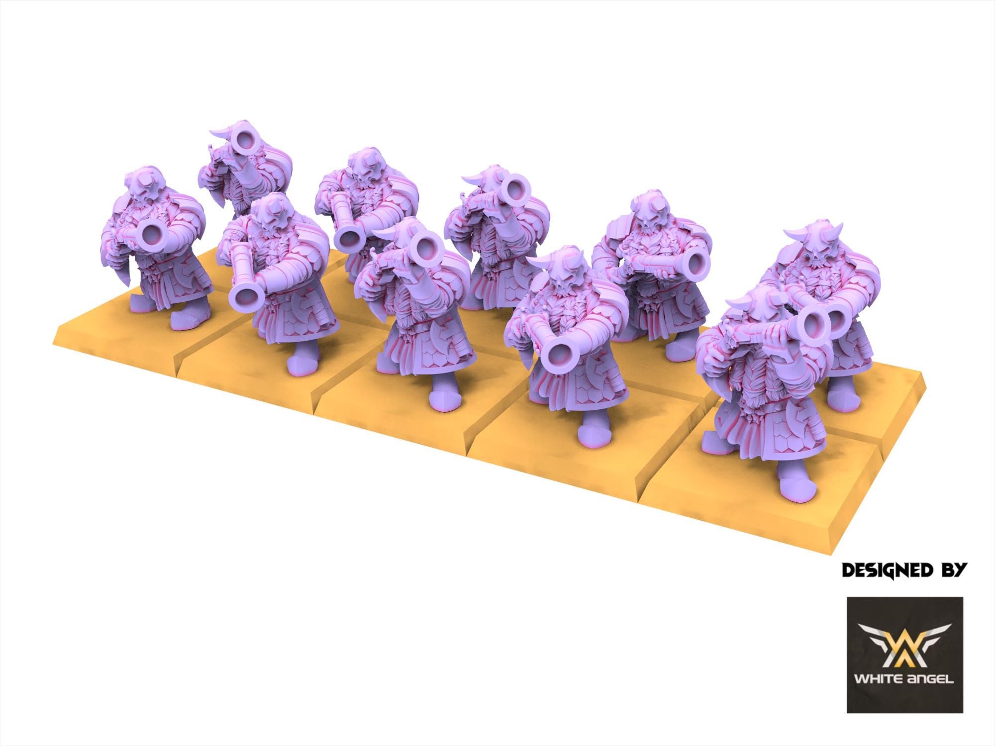 Infernal Dwarves - Infernal gun - usable for Oldhammer, Fantasy battles, 9th age