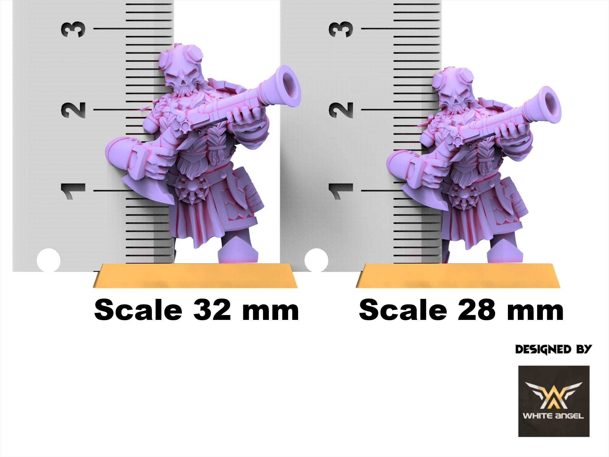 Infernal Dwarves - Infernal gun - usable for Oldhammer, Fantasy battles, 9th age