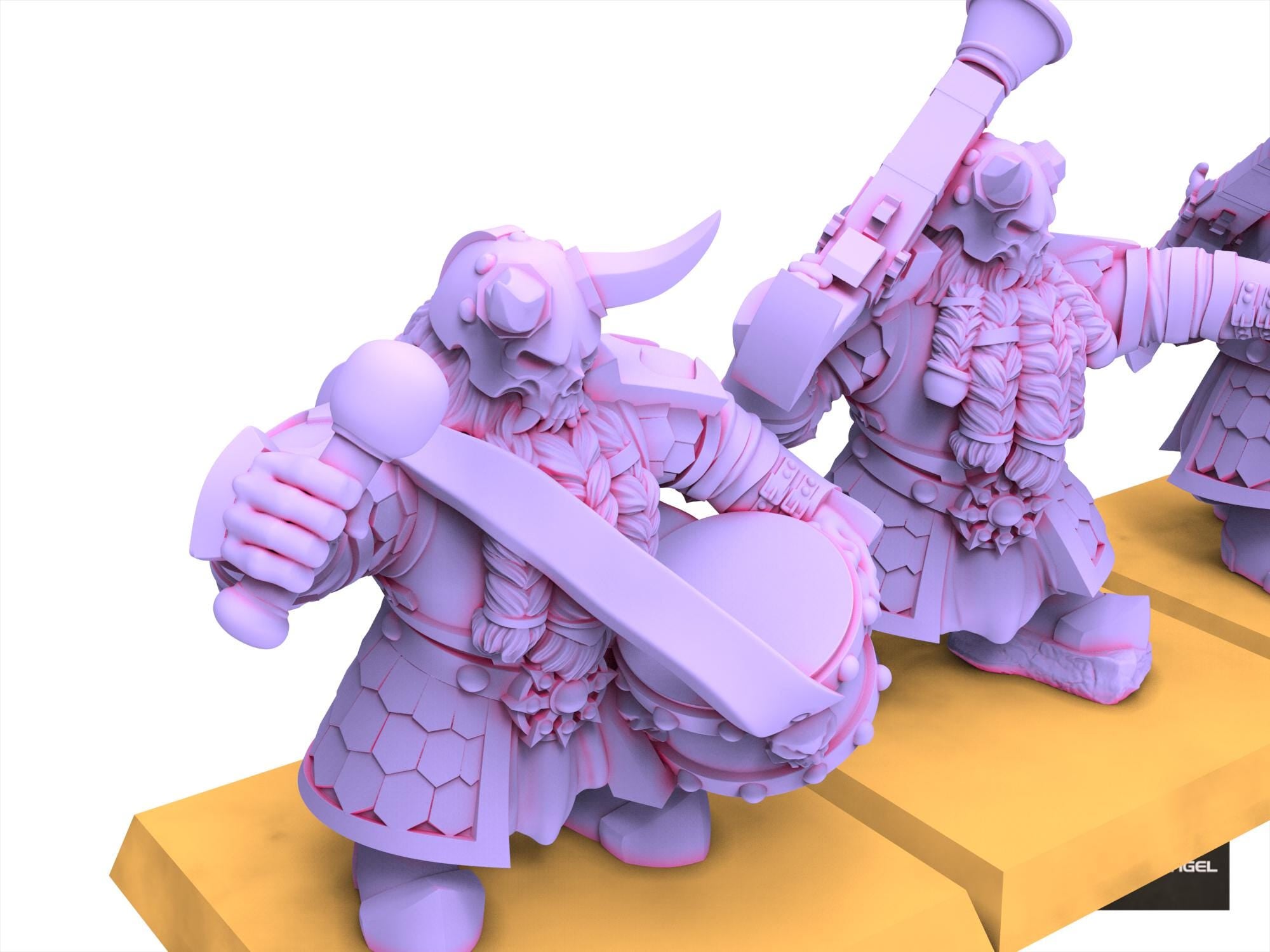 Infernal Dwarves - Infernal gun - usable for Oldhammer, Fantasy battles, 9th age