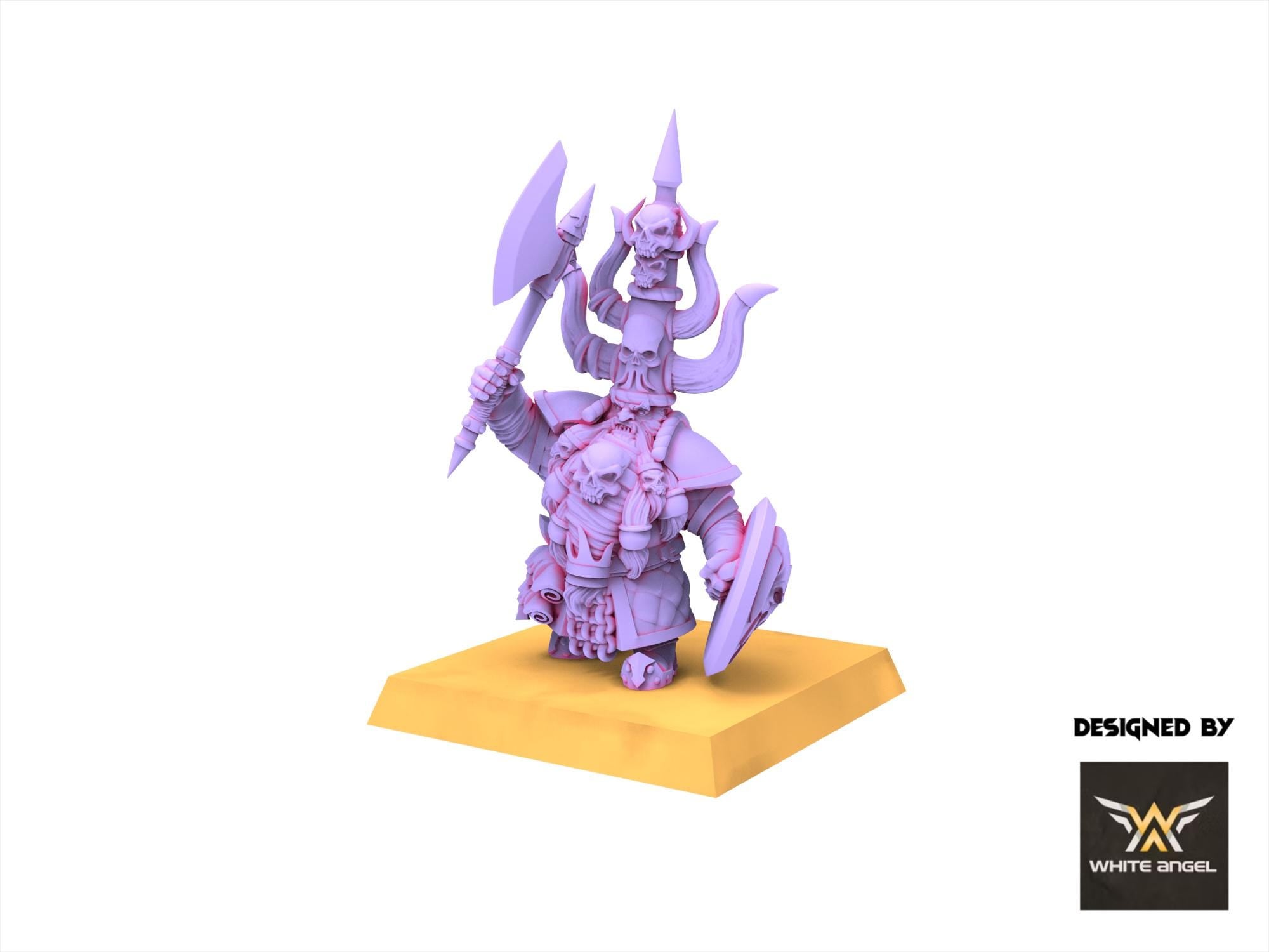 Infernal Dwarves -Infernal King - usable for Oldhammer, Fantasy battles, 9th age