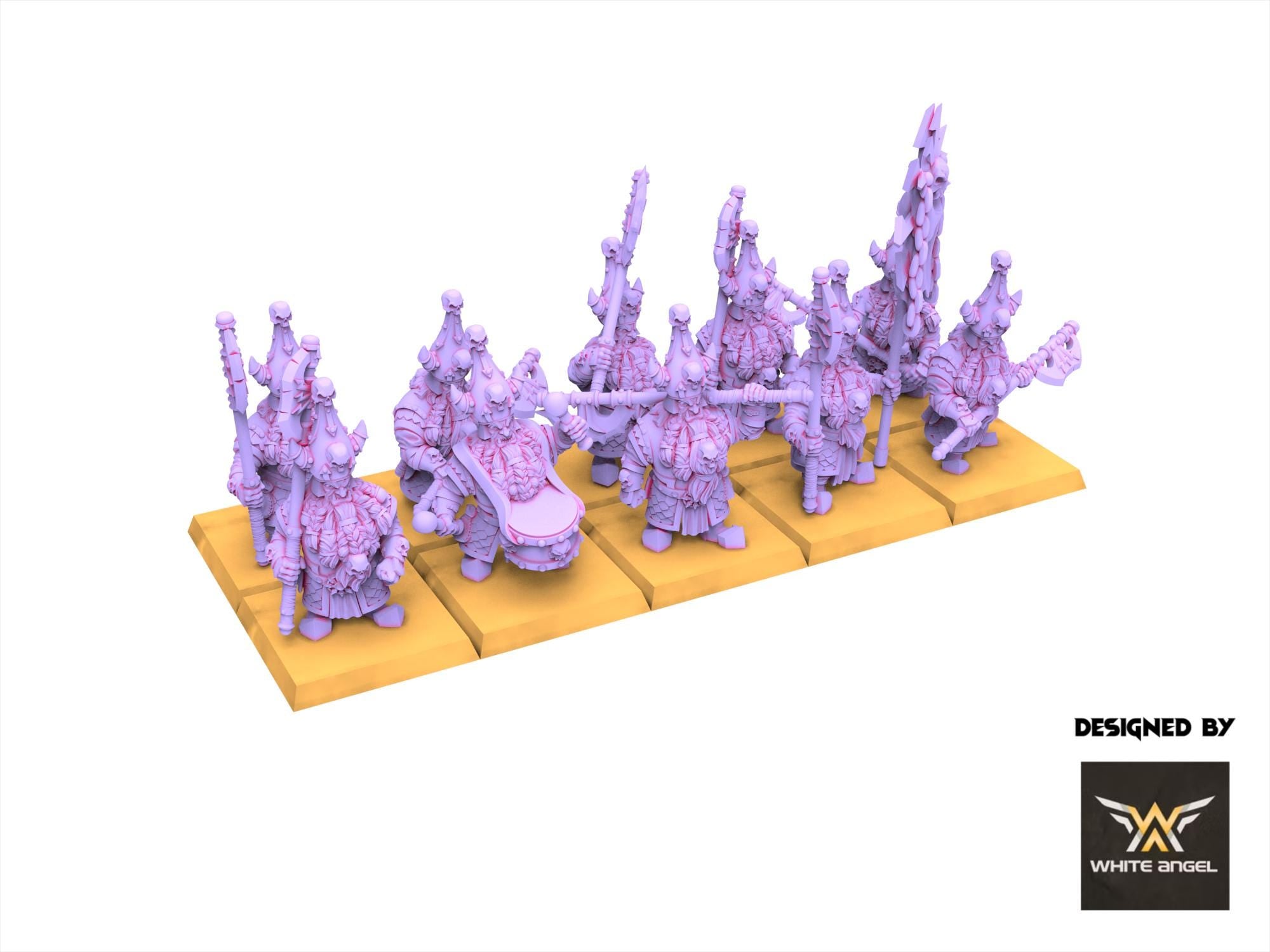 Infernal Dwarves - Infernal Lance - usable for Oldhammer, Fantasy battles, 9th age