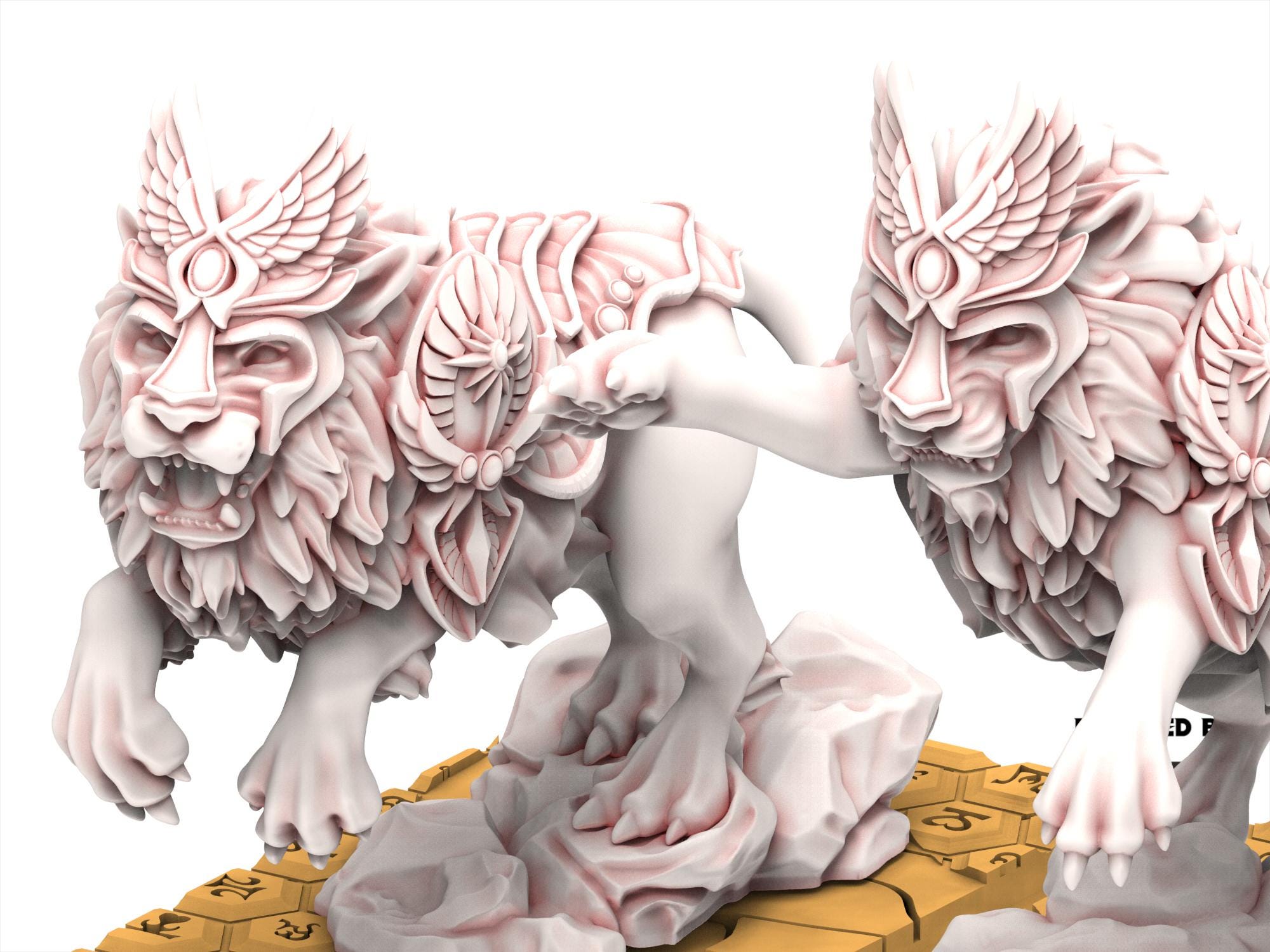 Hight Elves - Attack Lion, usable for 9th Age, Fantasy Battle, Oldhammer, King of war