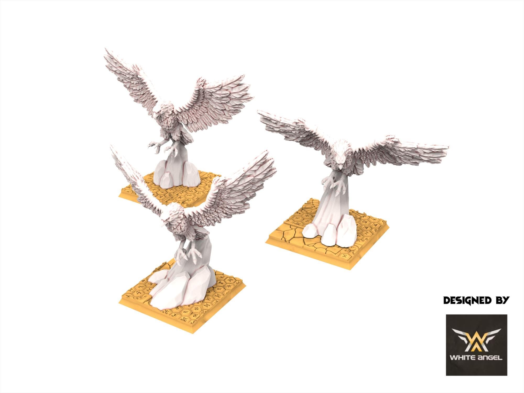 Hight Elves -Giant Eagles, usable for 9th Age, Fantasy Battle, Oldhammer, King of war
