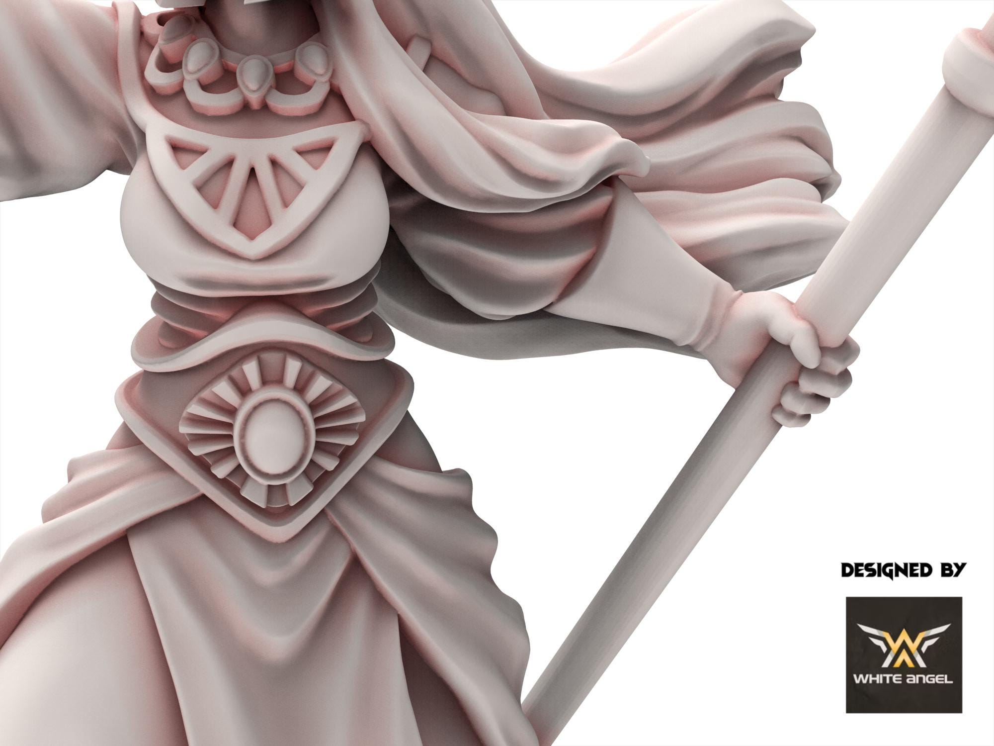 Hight Elves -High Priestess, usable for 9th Age, Fantasy Battle, Oldhammer, King of war