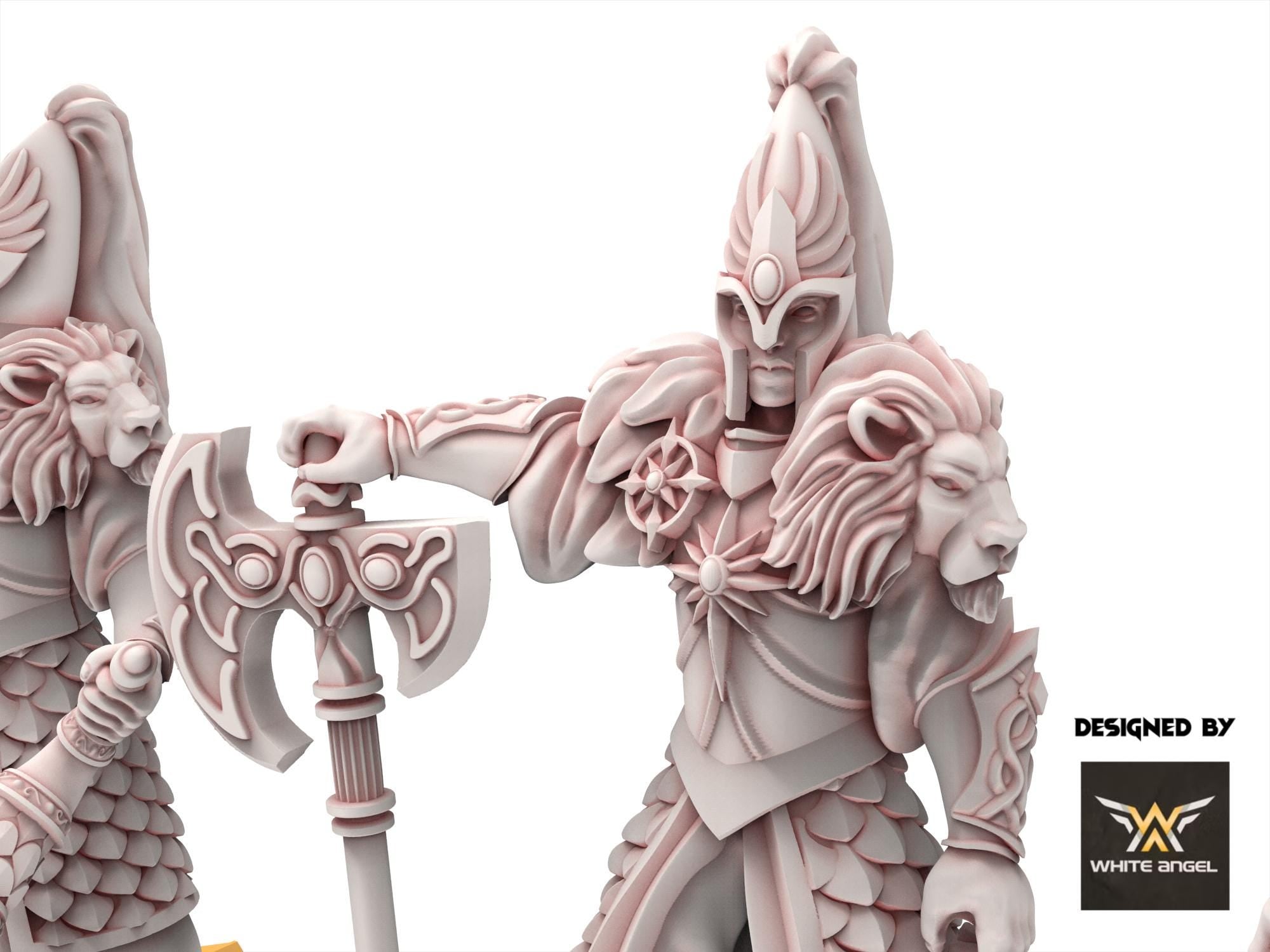 Hight Elves - Imperial lion Warriors, usable for 9th Age, Fantasy Battle, Oldhammer, King of war