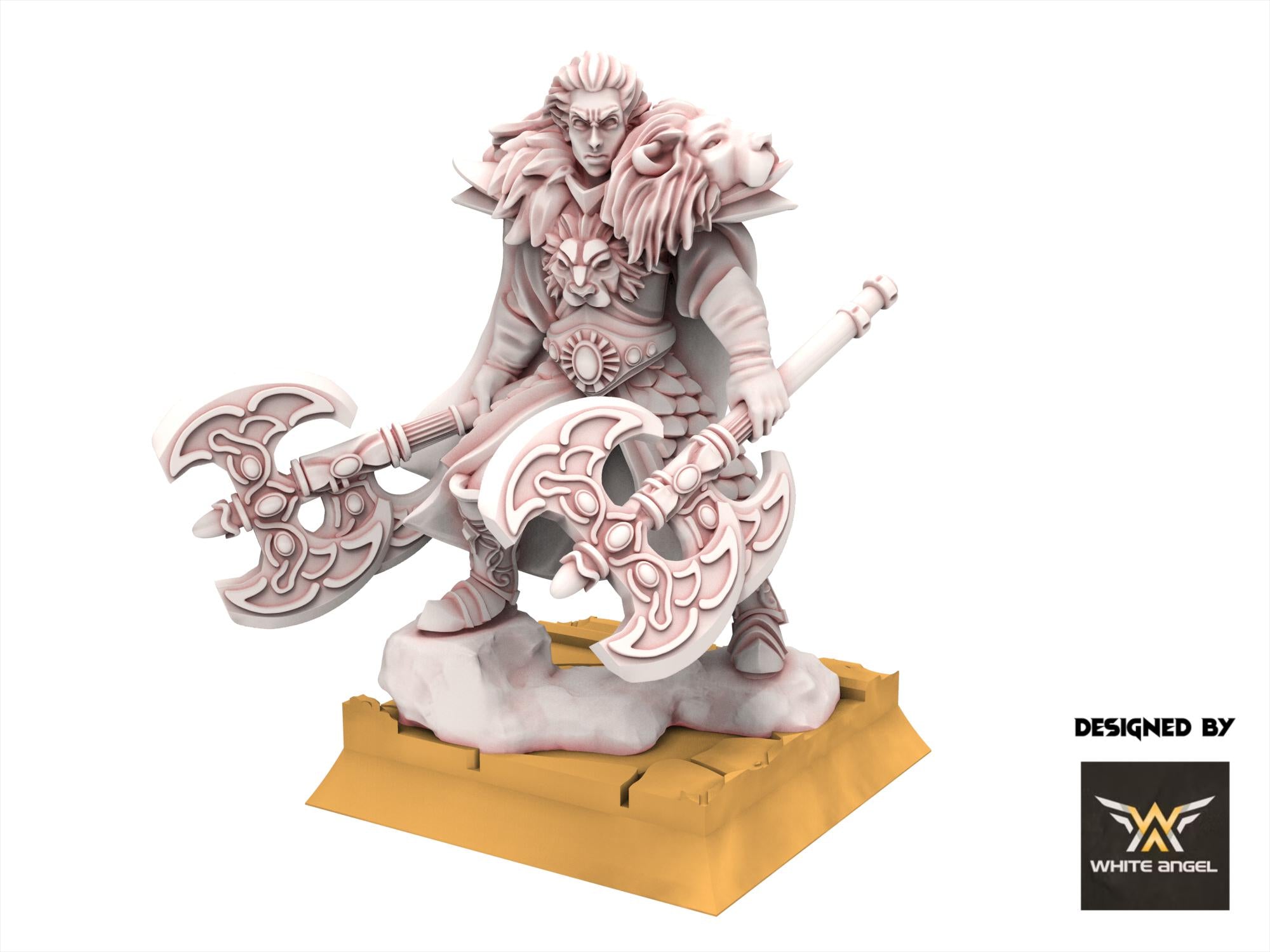 Hight Elves -Lion Commander, usable for 9th Age, Fantasy Battle, Oldhammer, King of war