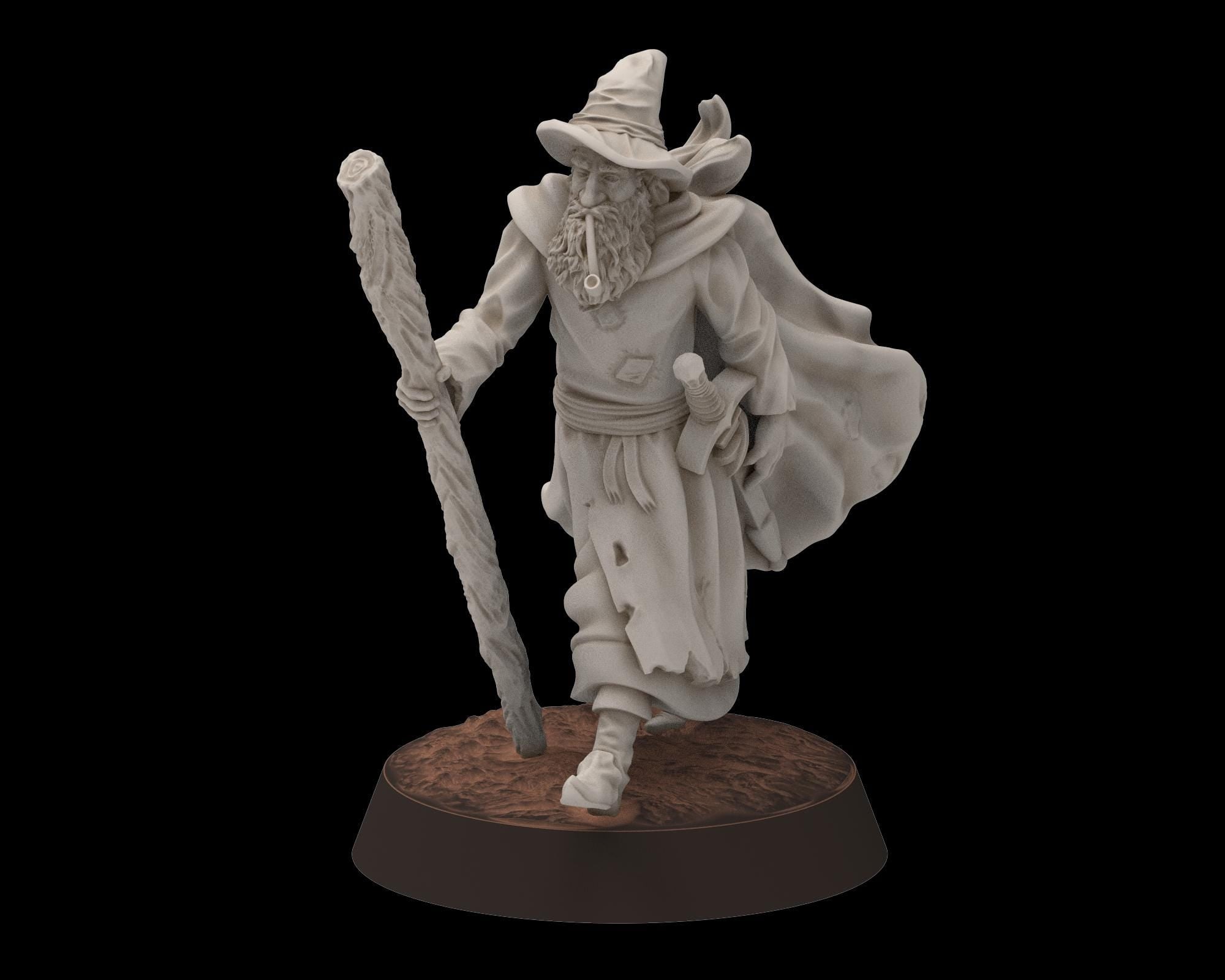 Mayar - Fellowship-Inspired Fantasy Hero at rest Set – 3D Printable Proxy Miniatures
