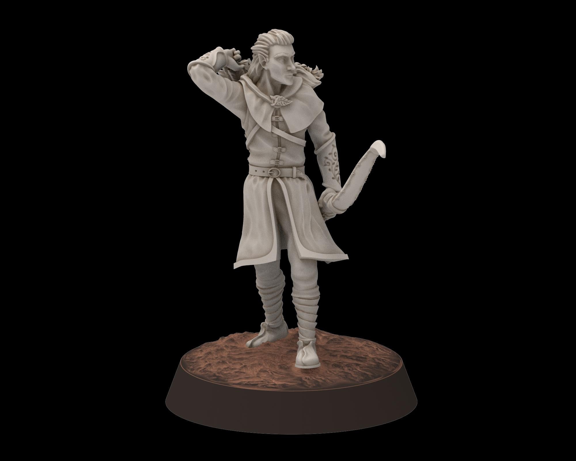 Mayar - Fellowship-Inspired Fantasy Hero at rest Set – 3D Printable Proxy Miniatures