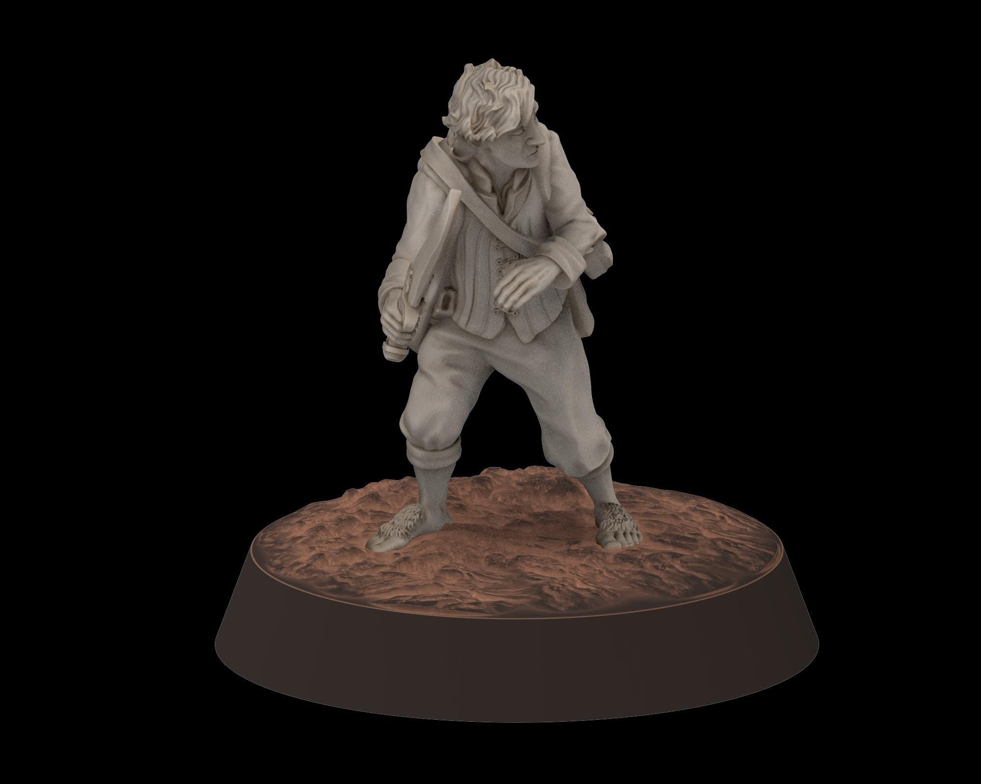 Mayar - Fellowship-Inspired Fantasy Hero fighting Set – 3D Printable Proxy Miniatures