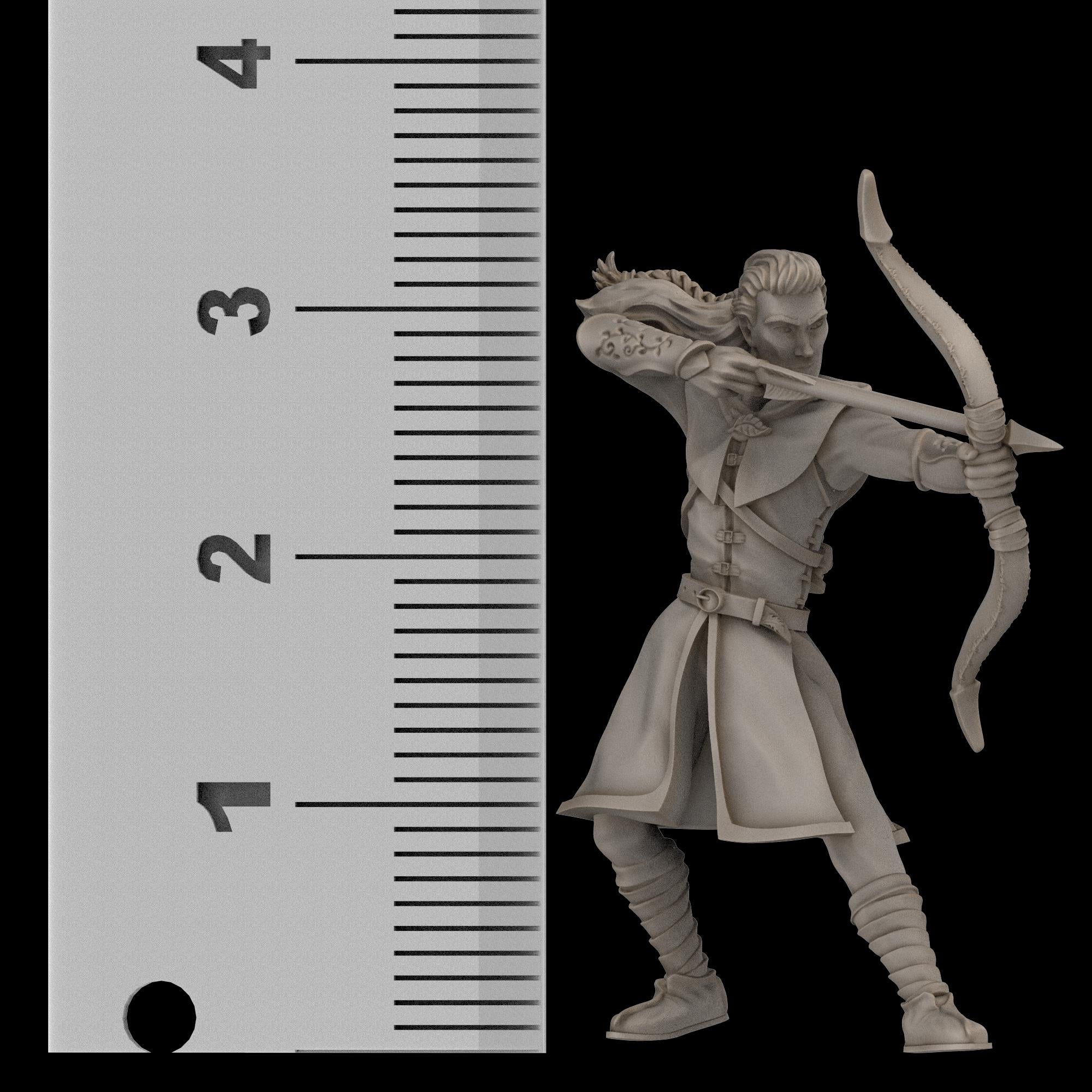 Mayar - Fellowship-Inspired Fantasy Hero fighting Set – 3D Printable Proxy Miniatures