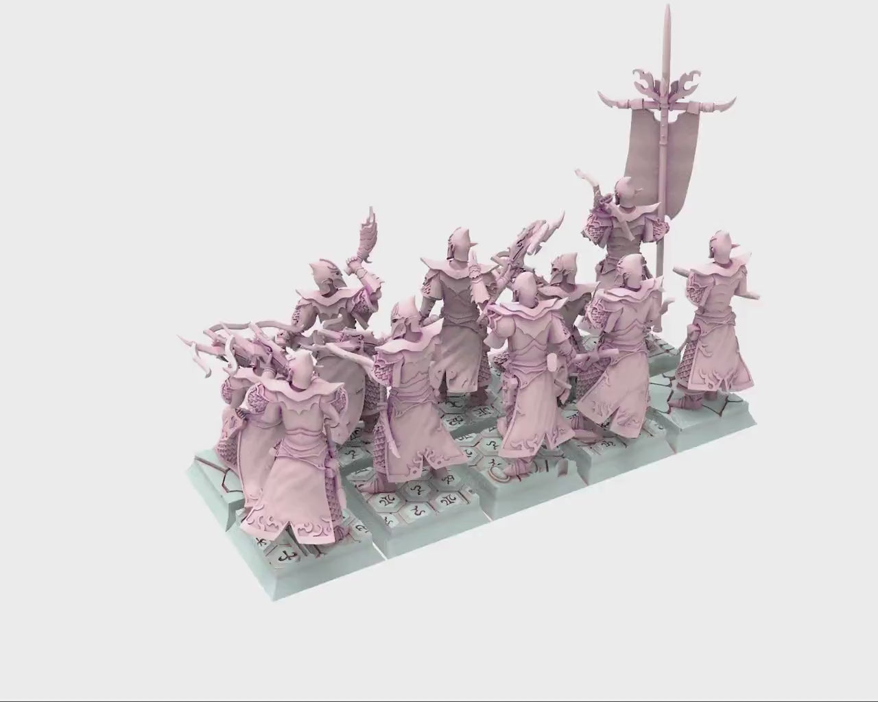 Dark Elves - 28mm Raptor Chariot, dark elves, Merciless north pillars usable for 9th Age, Fantasy Battle, Oldhammer, King of war, D&D