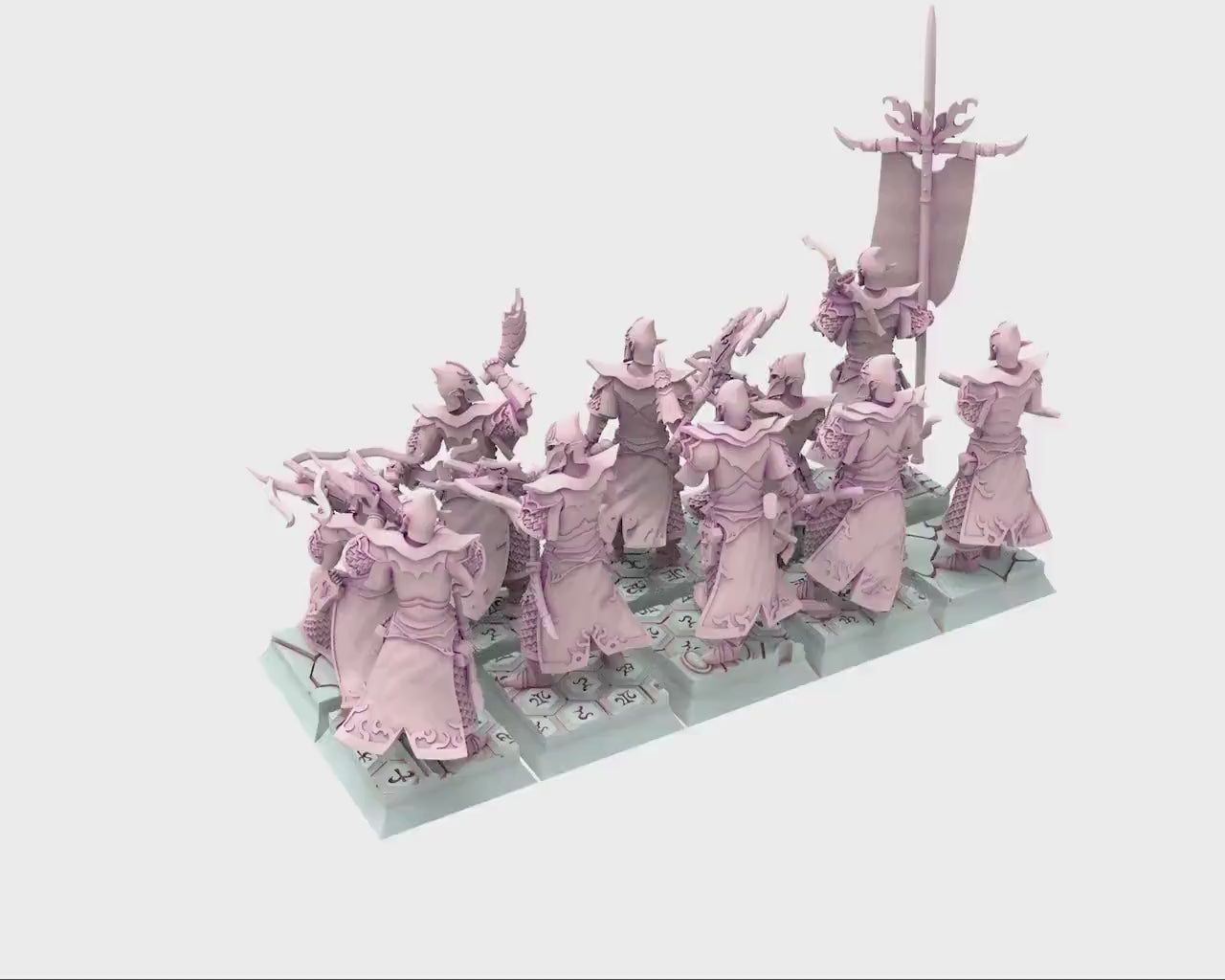 Dark Elves - 32mm Corsairs Army Bundle, dark elves, Merciless north pillars usable for 9th Age, Fantasy Battle, Oldhammer, King of war, D&D