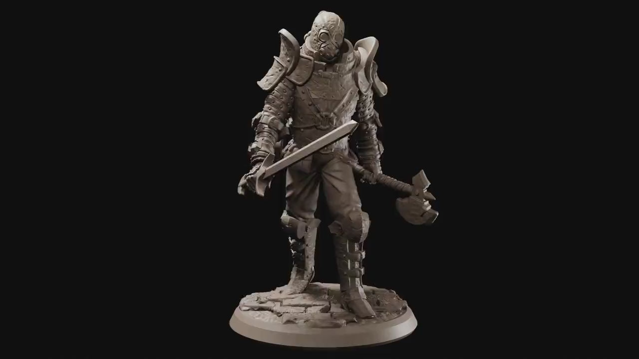 The Underground Experiment - Villain - Infected Guard - Pose 02, Flesh of Gods, for Wargames, Dungeons & Dragons TTRPG