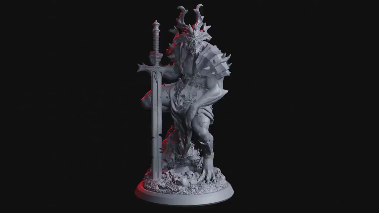 Rage Unbound - Enemy -  Ragebound Demon 75mm, The Nightfall Cult, Ennemy, Flesh of Gods, for Wargames, Dungeons & Dragons TTRPG