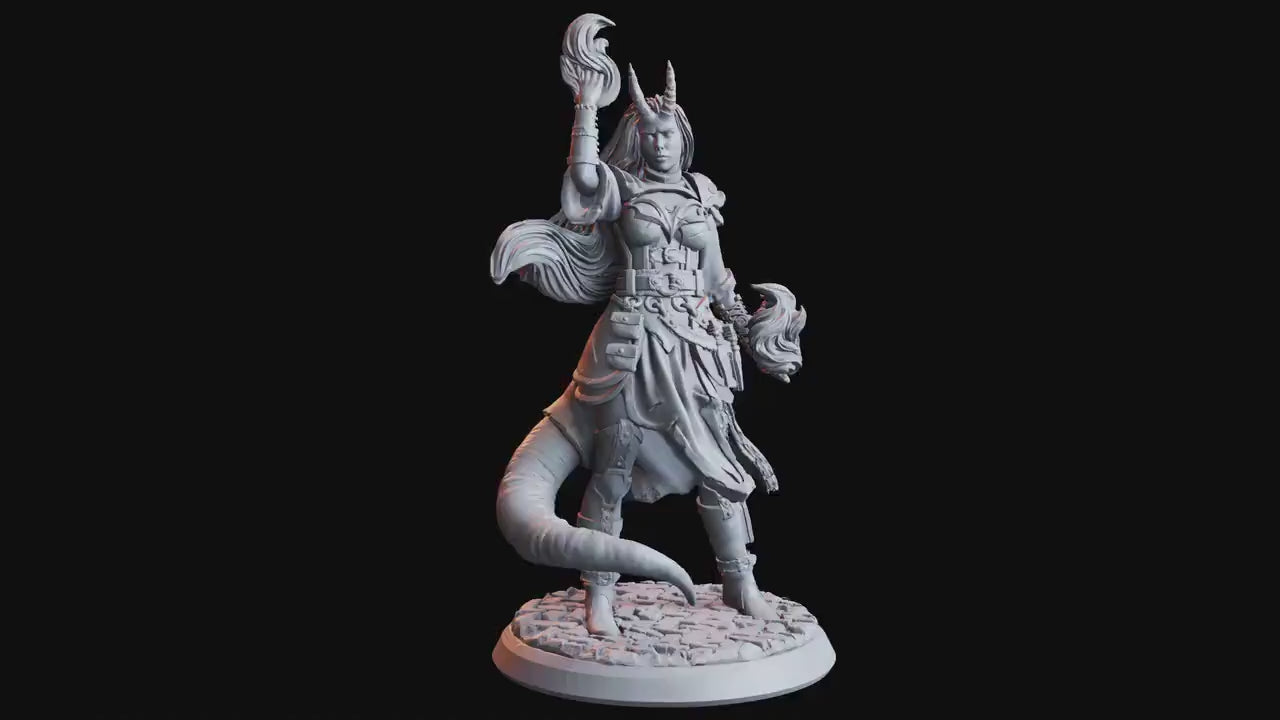 Whispers In The Wetlands - Hero - Tiefling Warlock, forbidden knowledge, Ennemy, Flesh of Gods, for Wargames, Dungeons & Dragons TTRPG