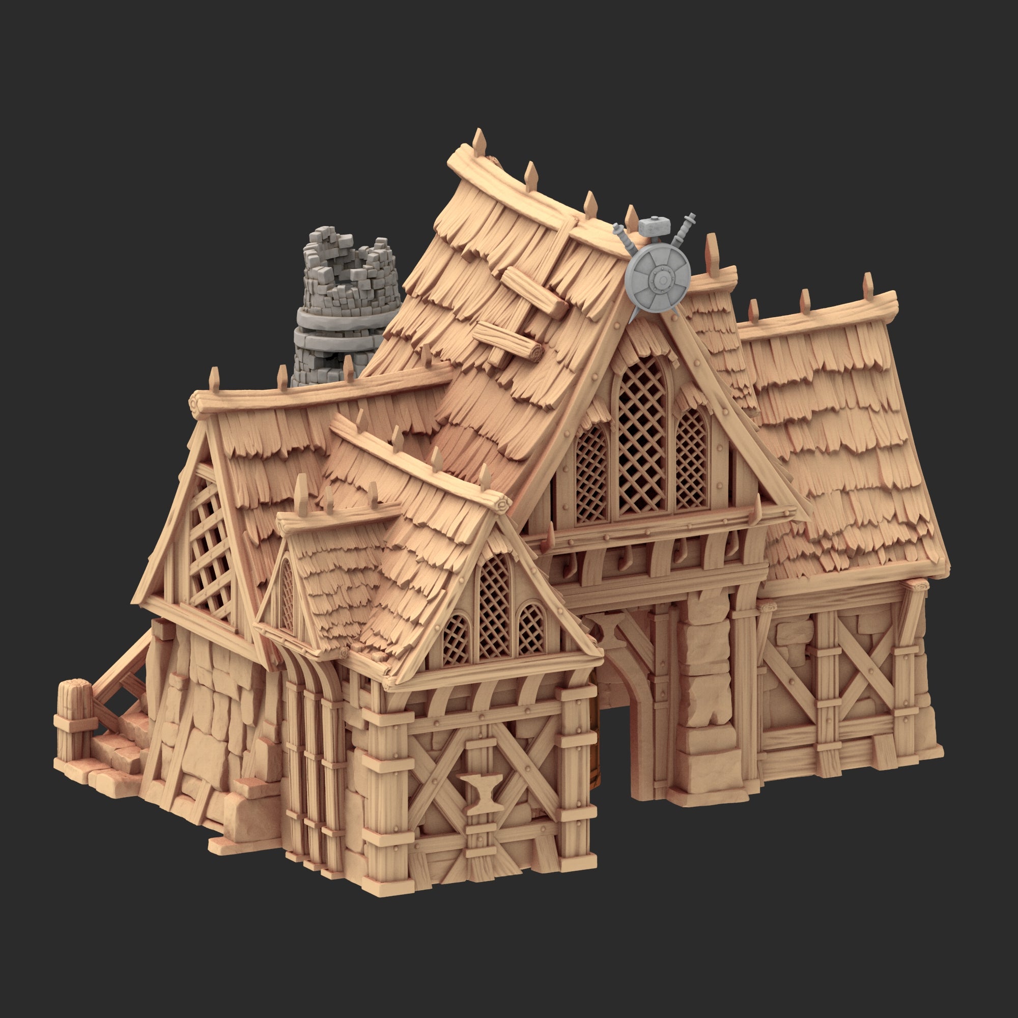 Medieval Architecture - Part 4 - x3 Buildings