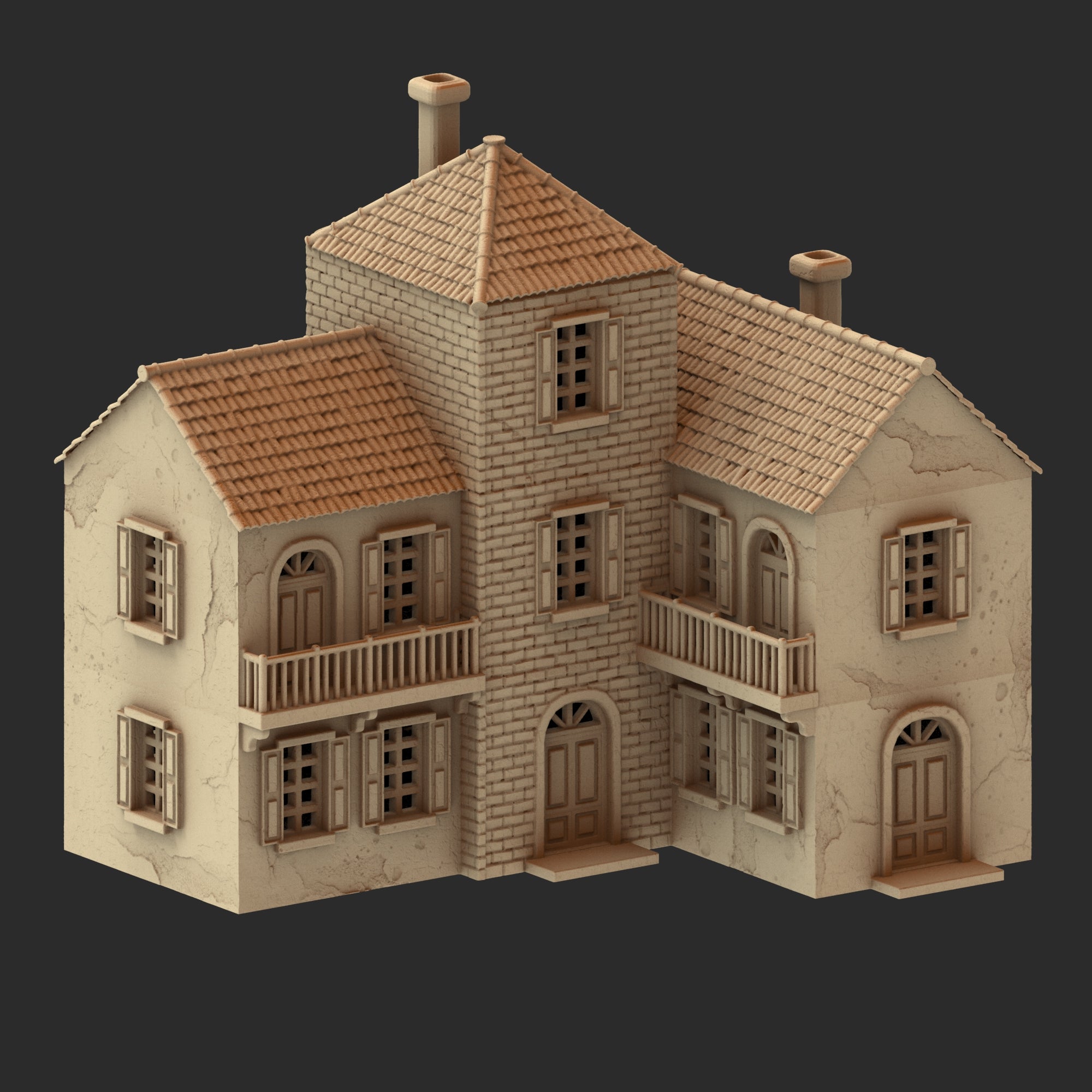 Provence Architecture Part 1 – 13 Printable STL Buildings (28mm Scale)
